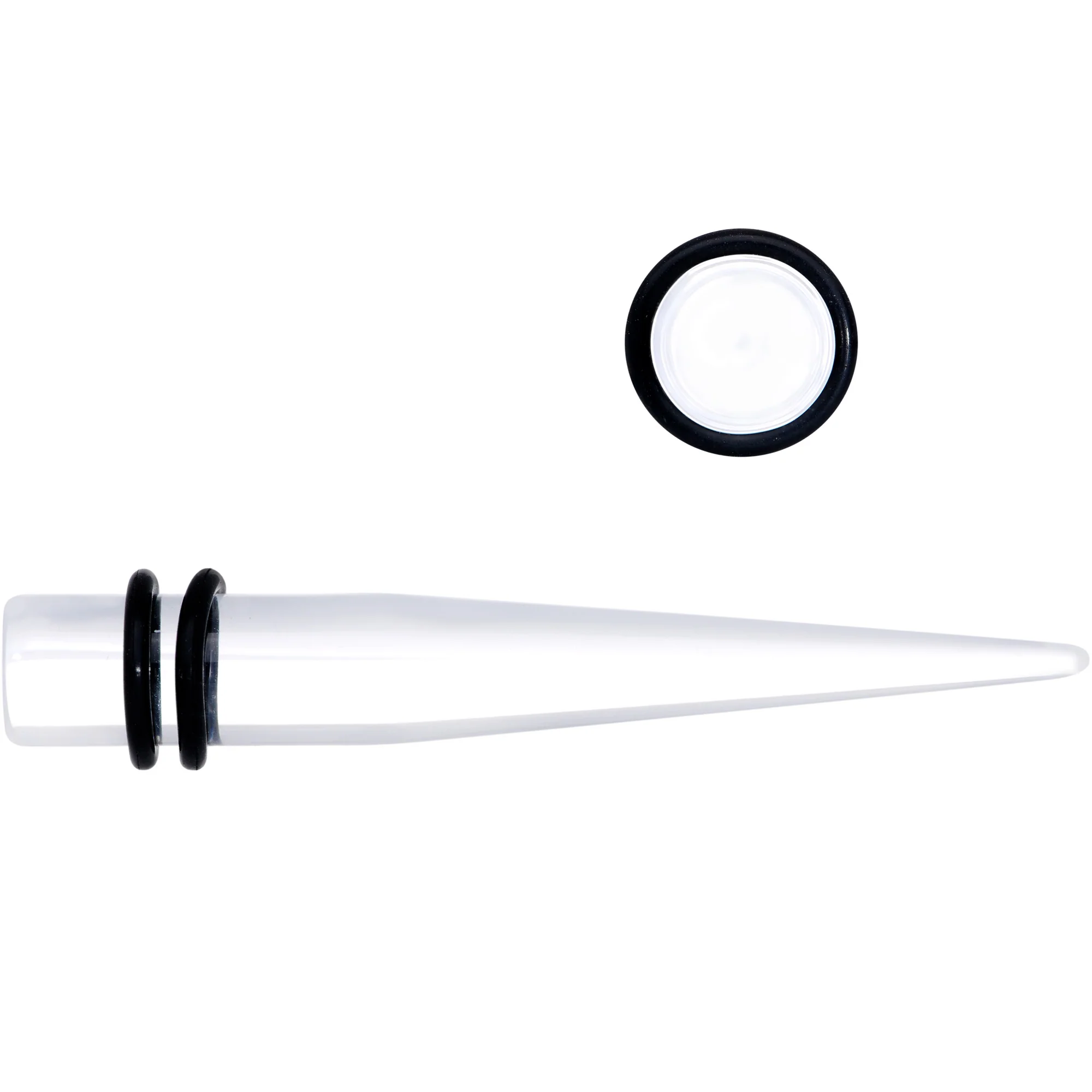 0G Clear Acrylic Straight Taper Set - Image 2