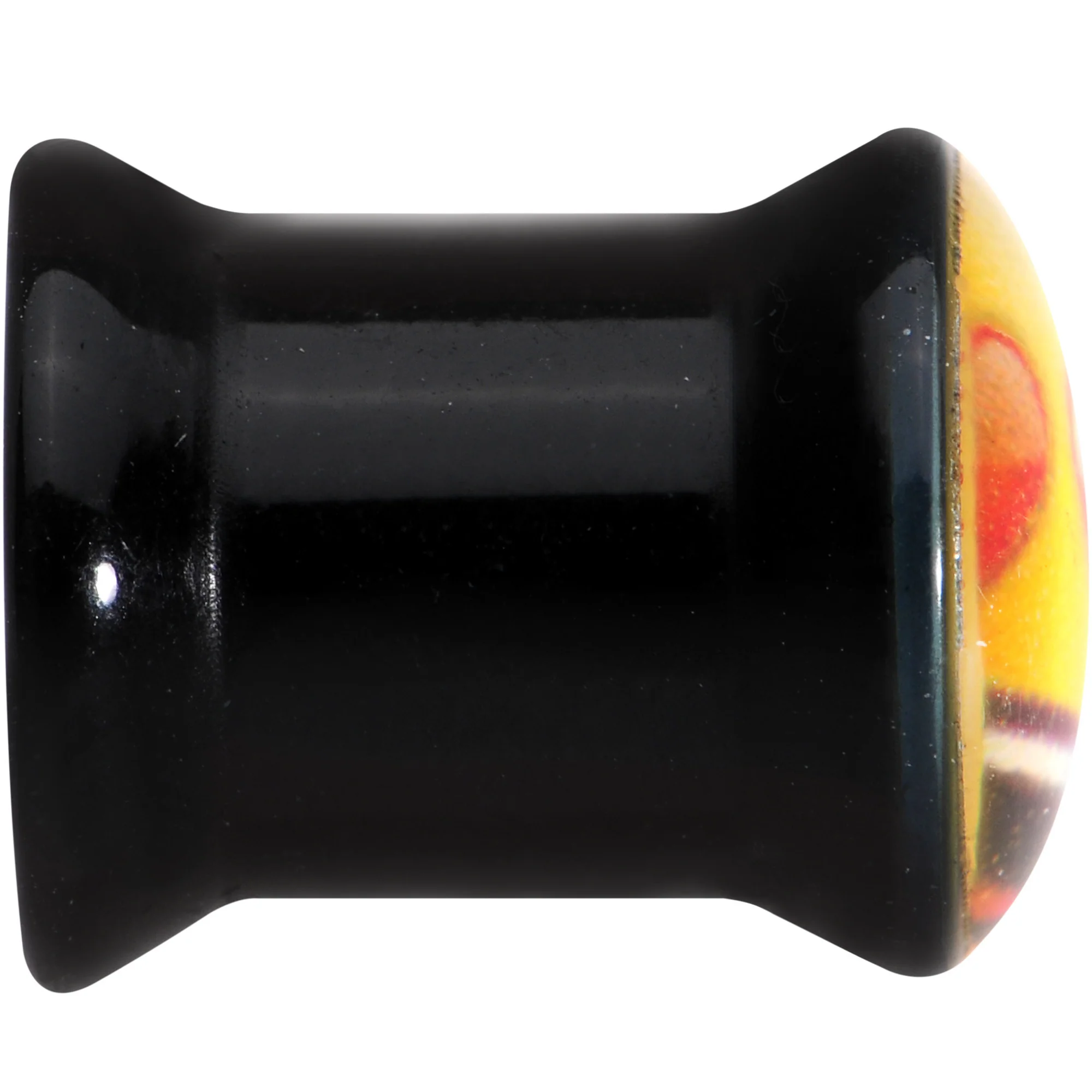 0G Licensed Heart Eyes emoji Acrylic Double Flare Plug Set - Image 4