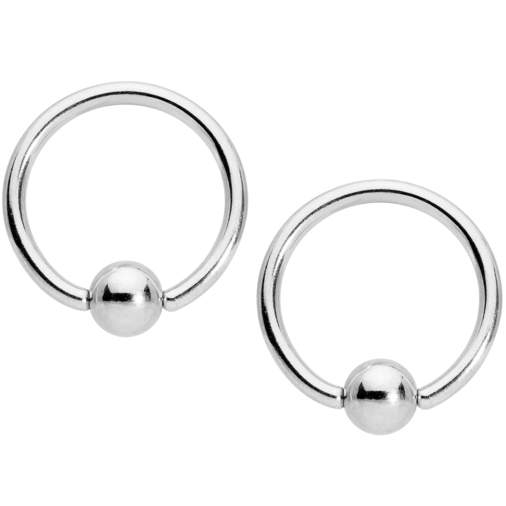 14G 9/16 1/2 Purple Blue Star BCR Barbell Nipple Ring Set - Image 3