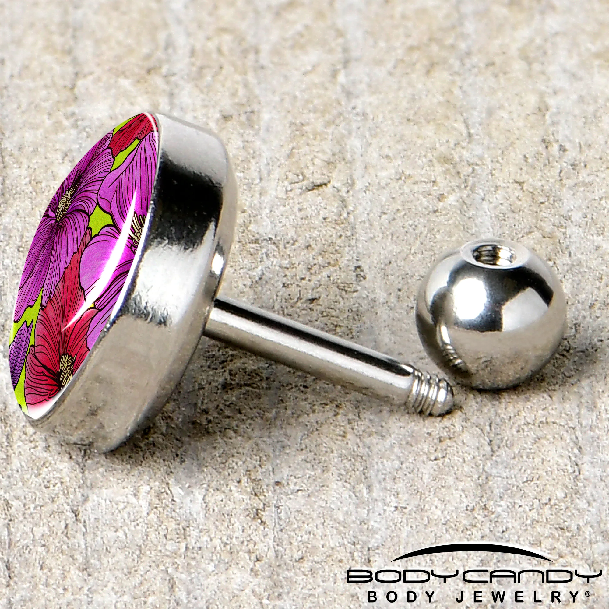 16G 1/4 Blossom Creation Tropical Floral Flowers Cartilage Earring by Onyx O - Image 5