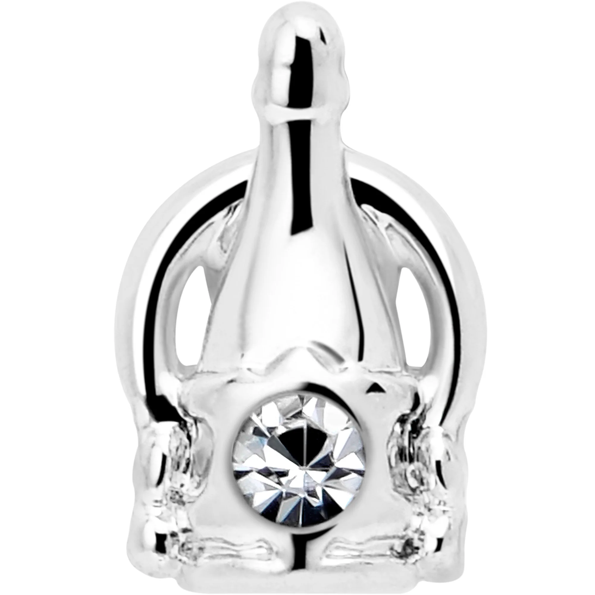 16G 1/4 Clear Gem Champagne Dreams Cartilage Tragus Earring - Image 4