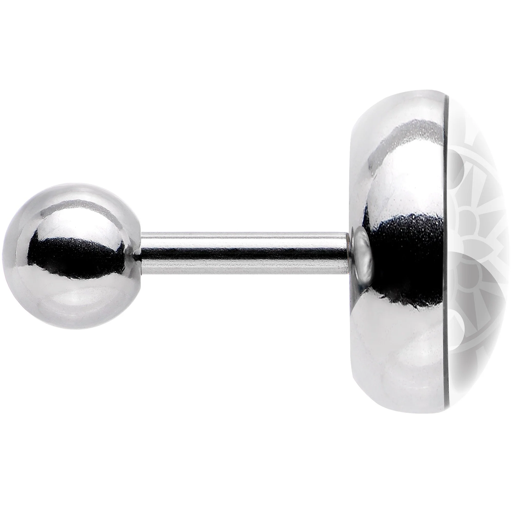 16G 1/4 Mandala Yin Yang Tragus Cartilage Earring - Image 3