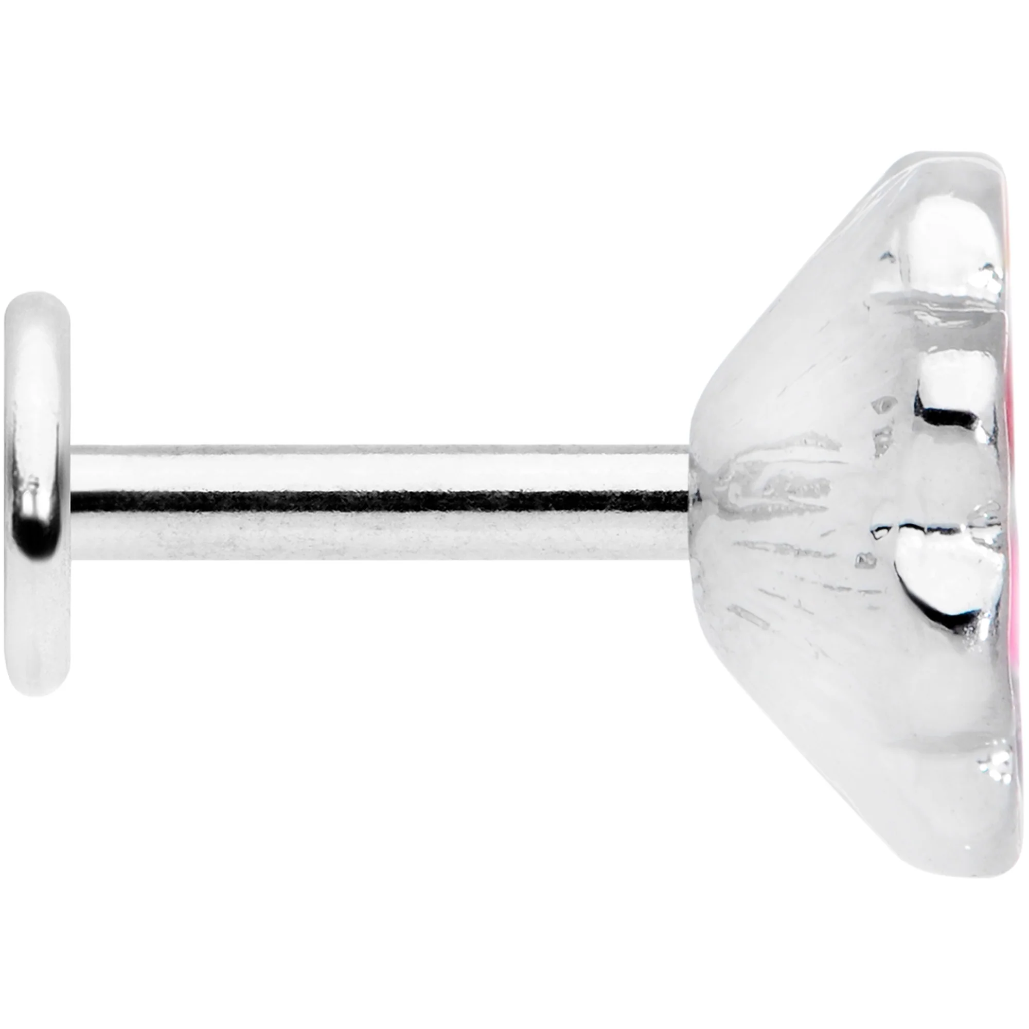 16G 1/4 Rainbow Hippie Flower Labret Monroe Tragus - Image 4