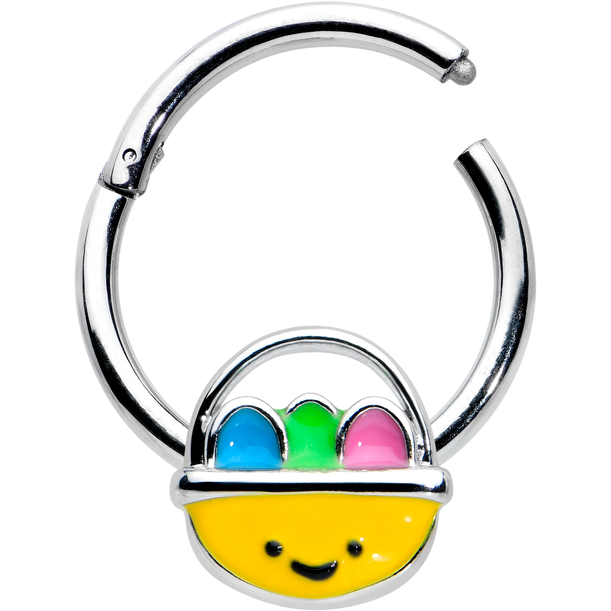16G 3/8 Celebration Easter Easter Basket Hinged Segment Ring - Image 2