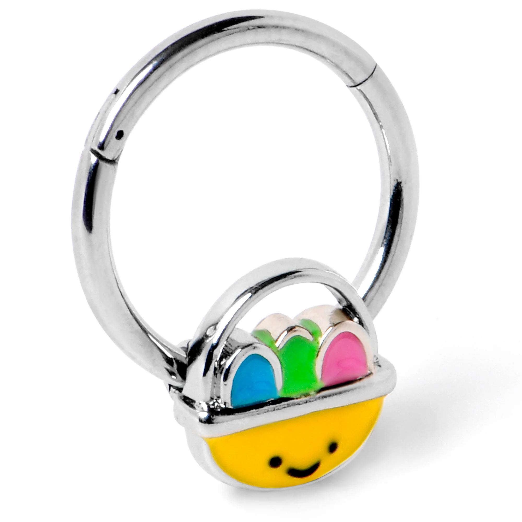 16G 3/8 Celebration Easter Easter Basket Hinged Segment Ring - Image 5