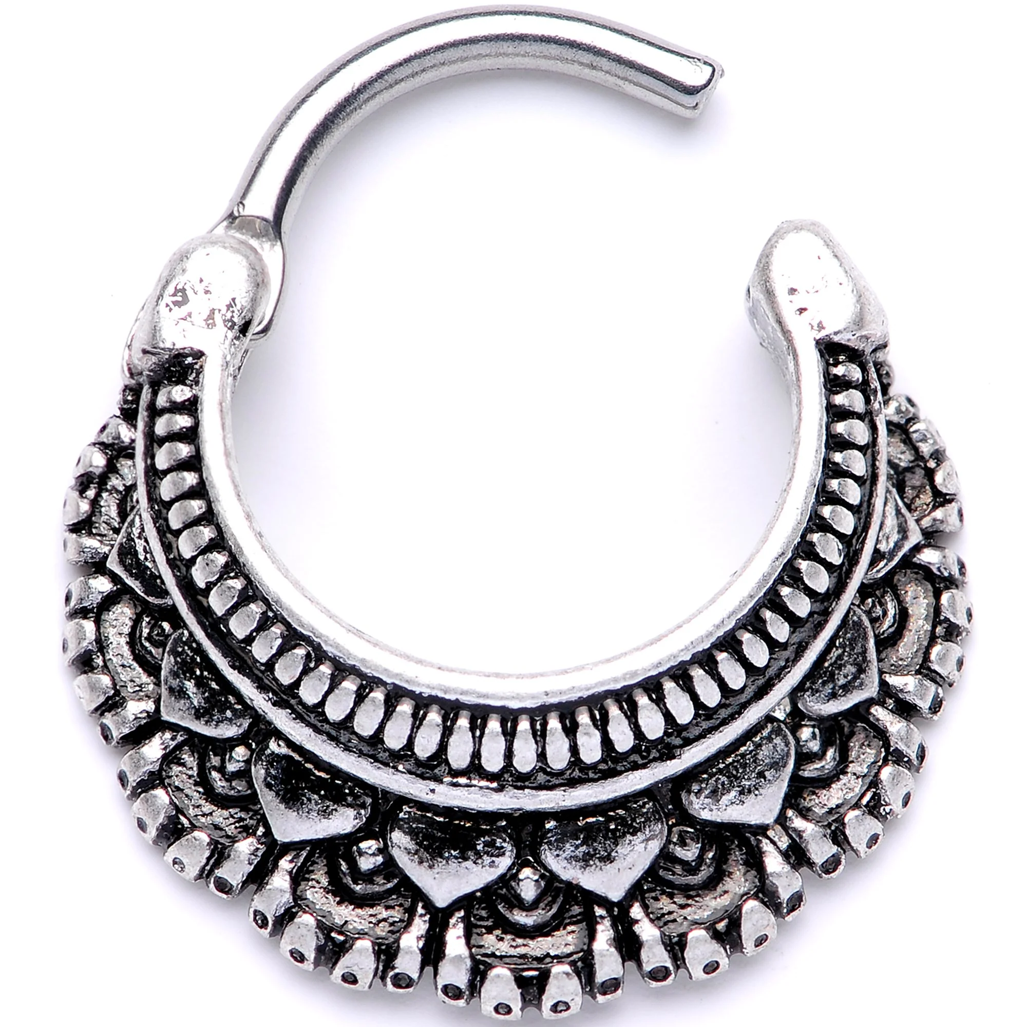 16G 3/8 Elegant Design Septum Clicker - Image 2
