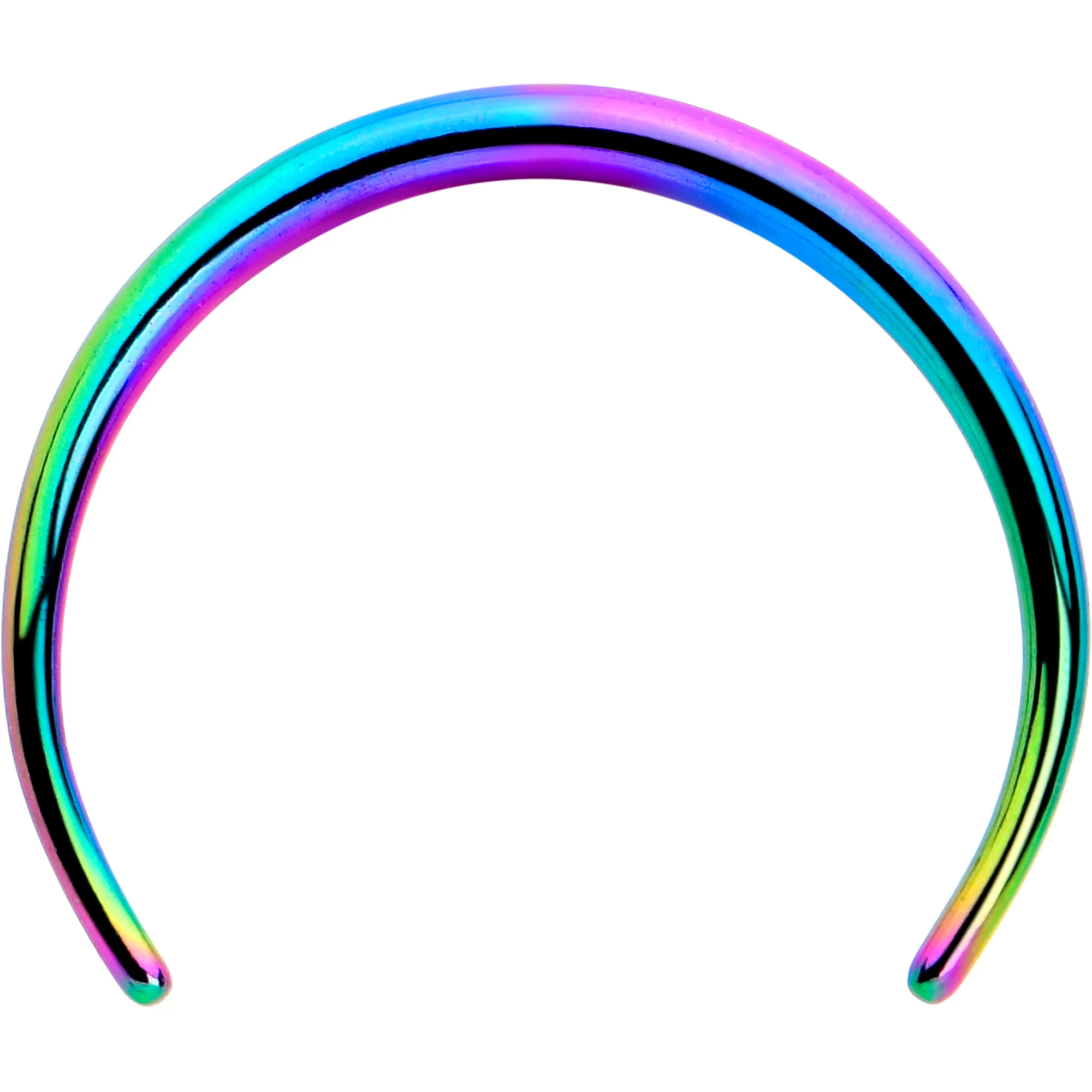 16G 3/8 Rainbow Pincher Crescent Taper - Image 2