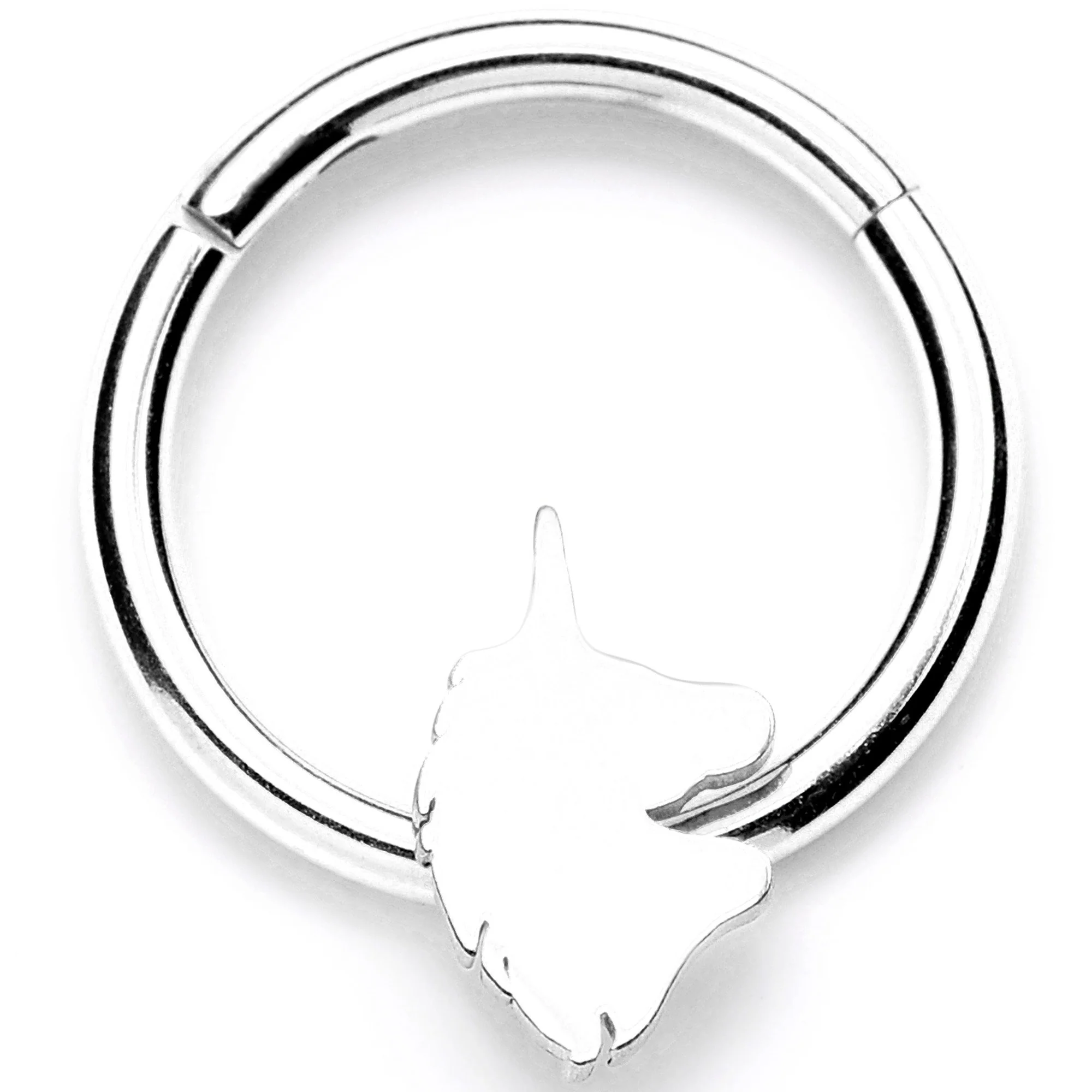 16G 3/8 Mythical Unicorn Hinged Segment Ring
