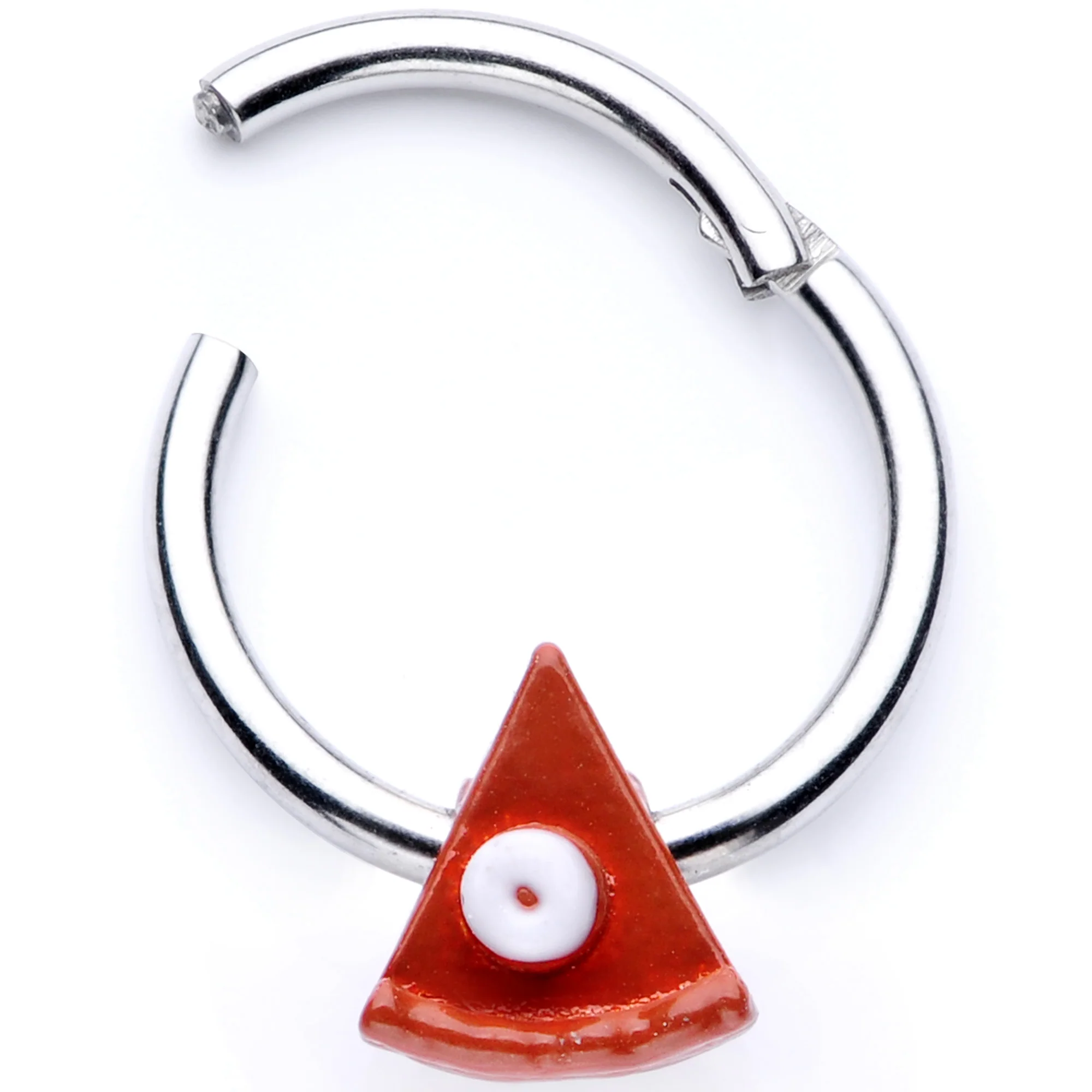 16G 3/8 Pumpkin Pie Thanksgiving Holiday Hinged Segment Ring - Image 3