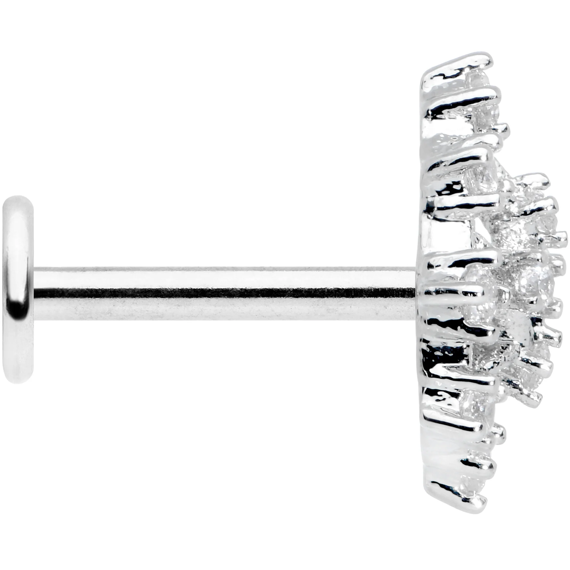 16G 5/16 Clear CZ Gem Constellation Labret Monroe Tragus - Image 3