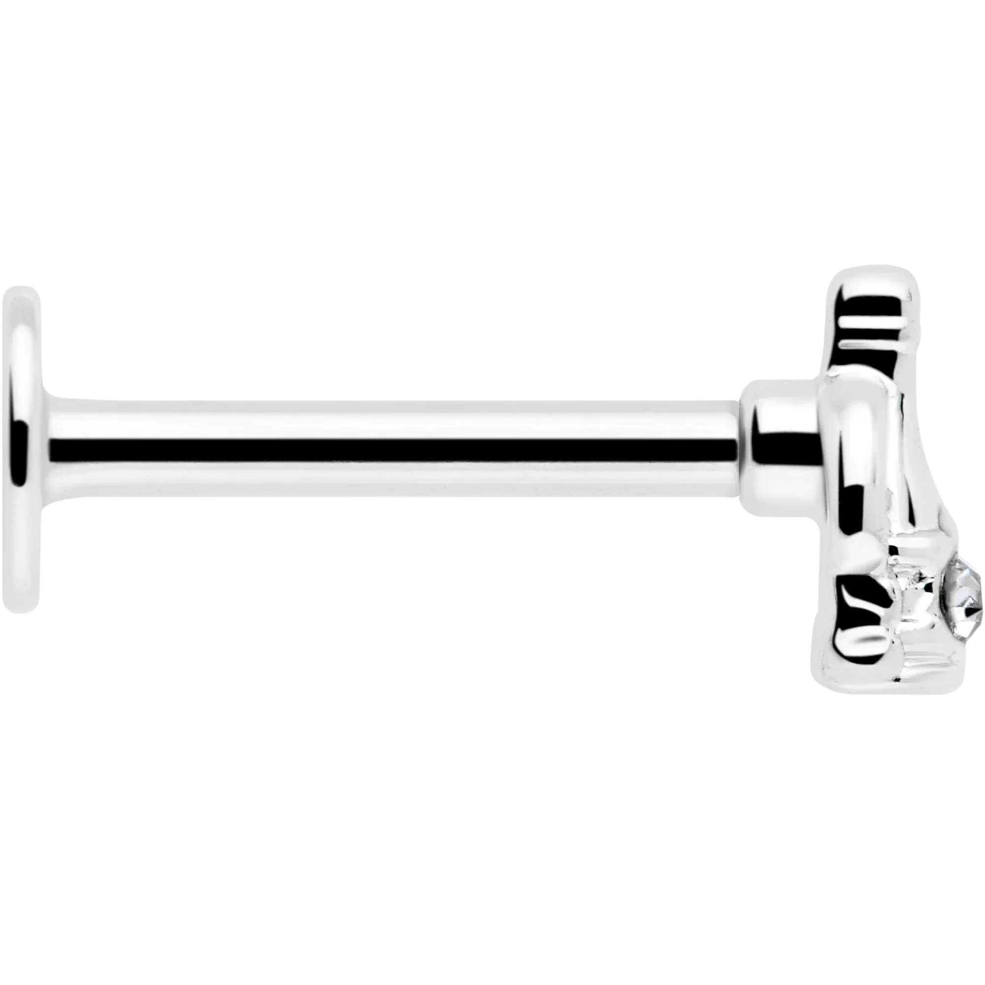 16G 5/16 Clear Gem Champagne Dreams Labret Monroe Tragus - Image 5