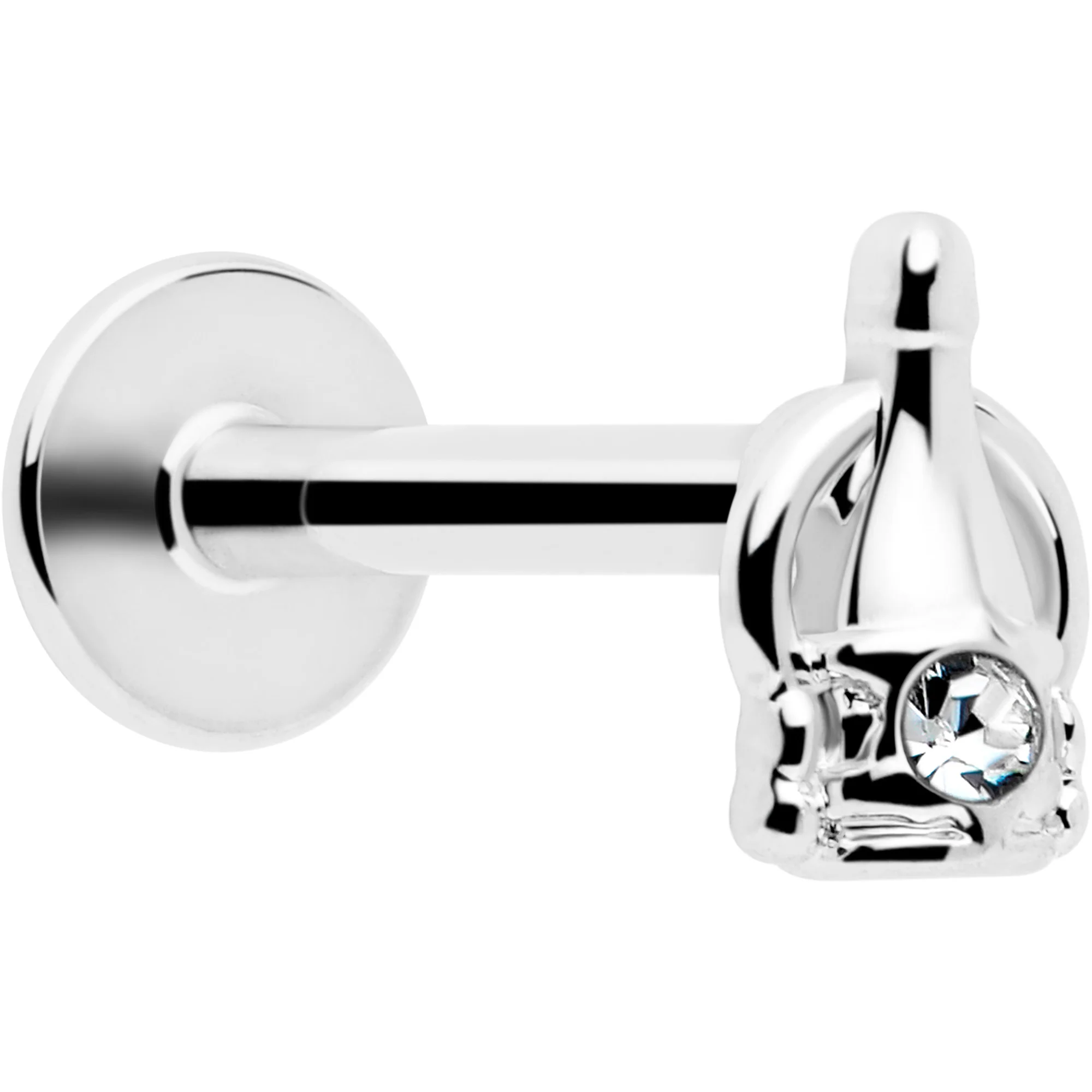 16G 5/16 Clear Gem Champagne Dreams Labret Monroe Tragus - Image 7