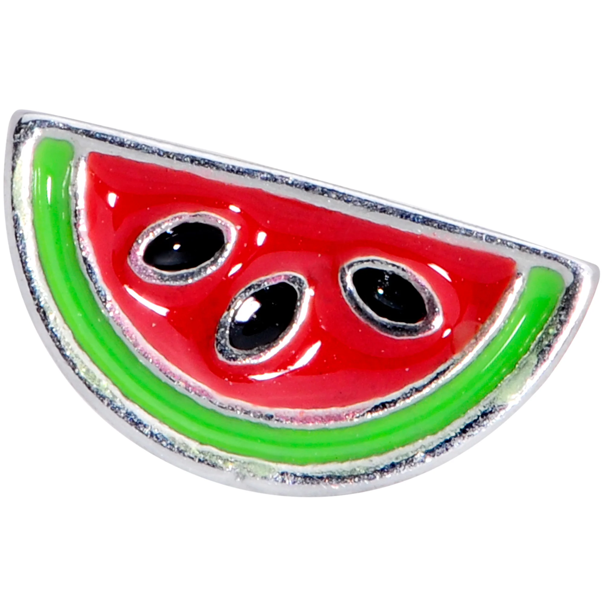 16G 5/16 Green Red Juicy Watermelon Labret Monroe Tragus - Image 3