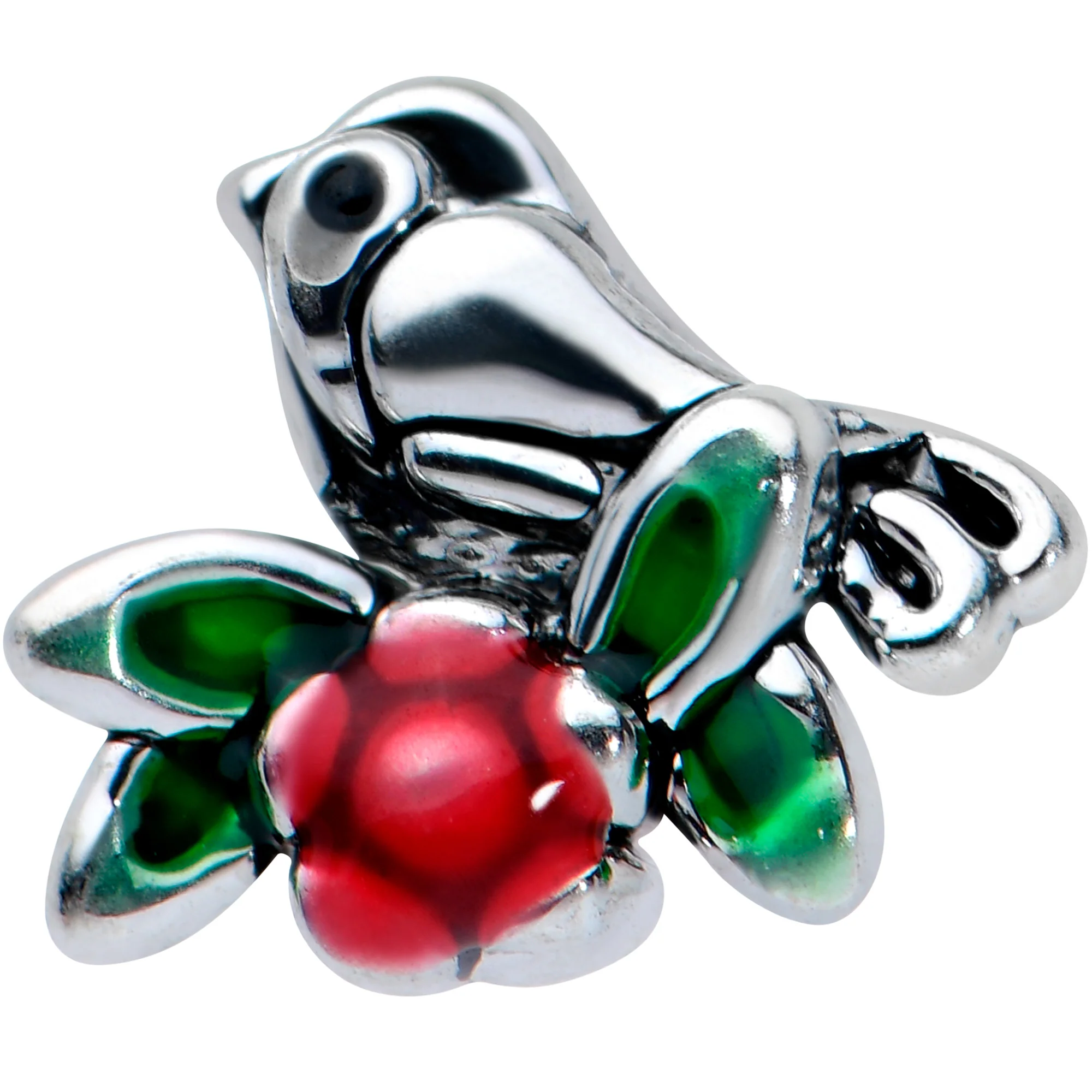 16G 5/16 Perching Bird Flower Labret Monroe Tragus - Image 2
