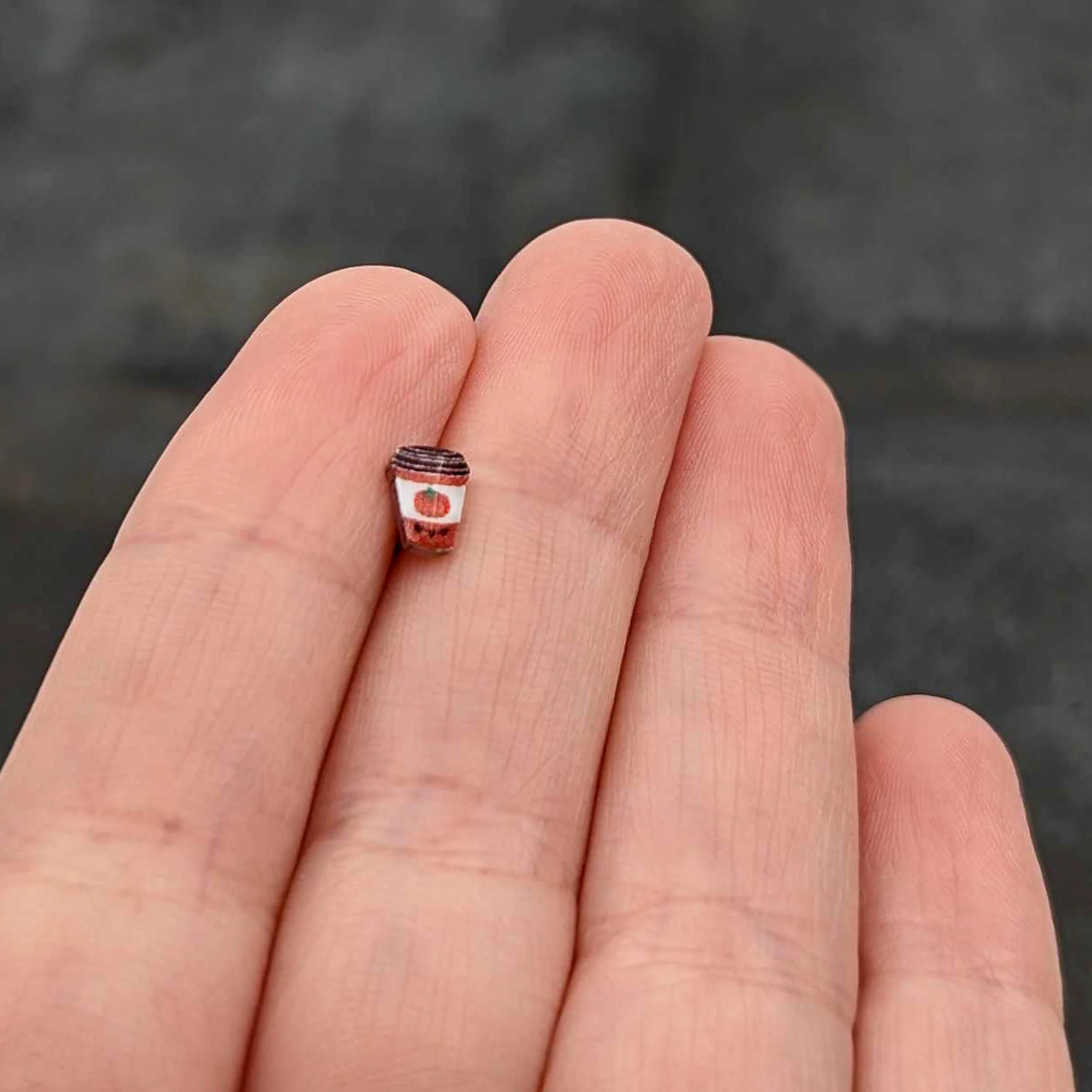 16G 5/16 Sweet Pumpkin Latte Autumn Cartilage Tragus Earring - Image 8