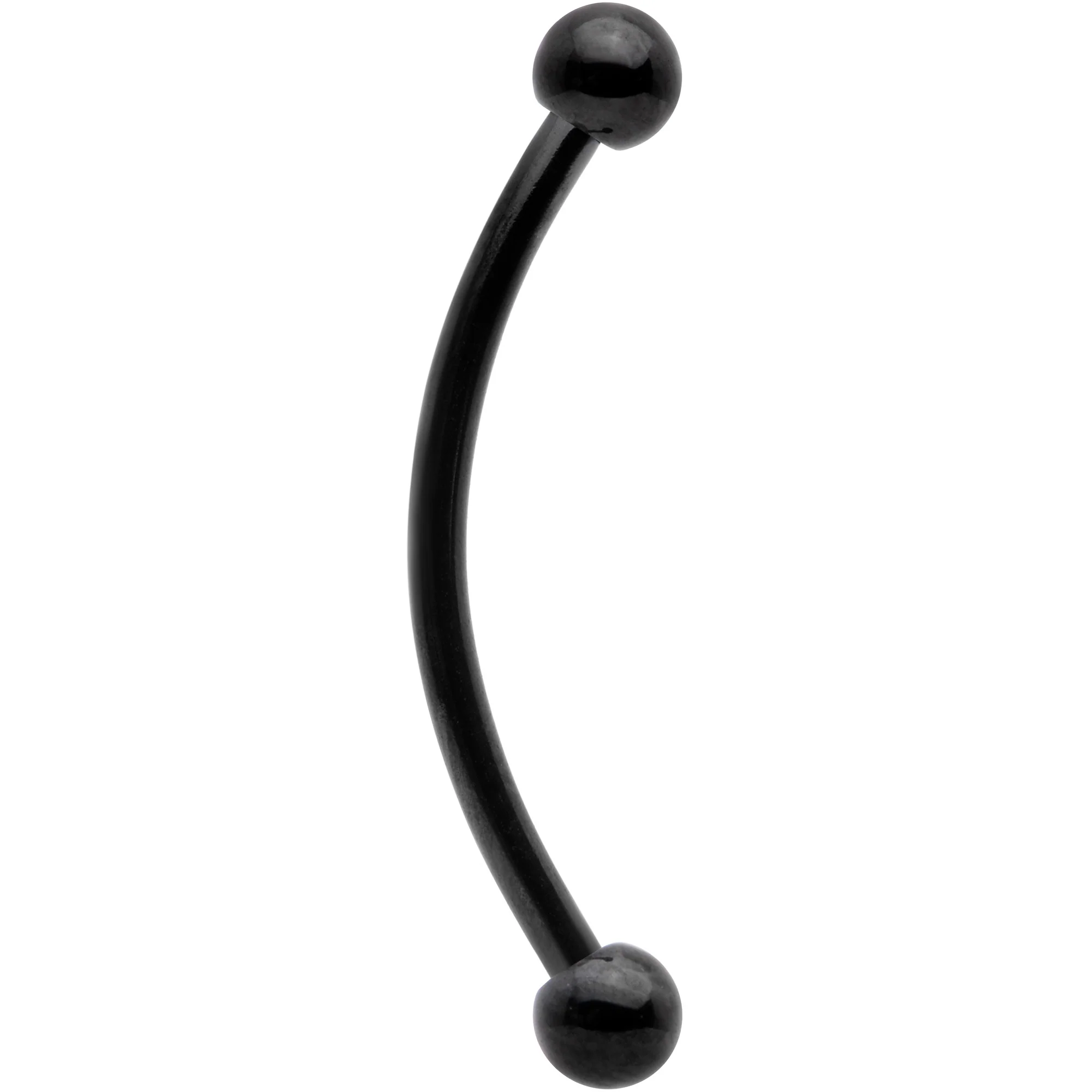 16G 5/8 Black Curved Barbell - Image 2