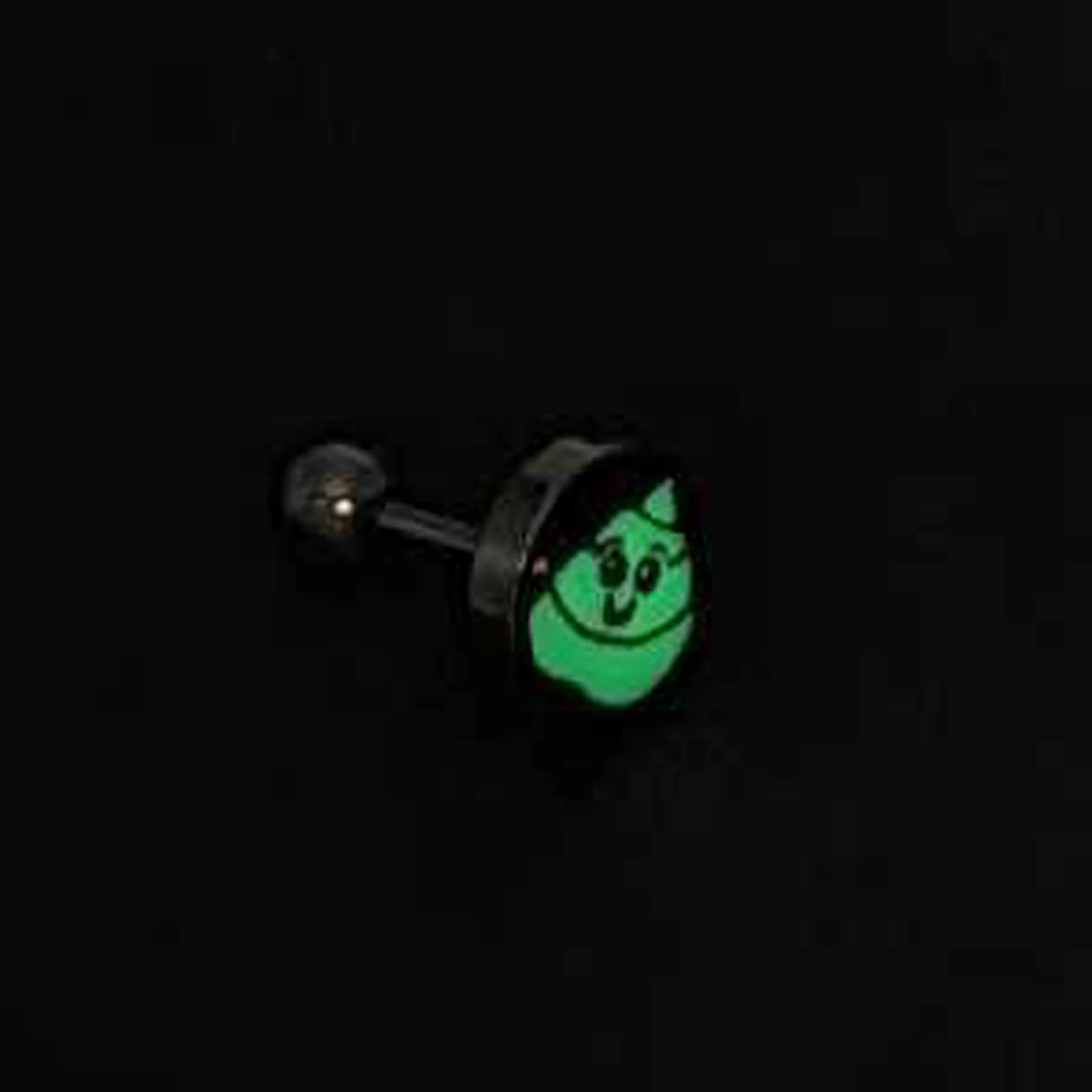 16G Glow in the Dark Poop Tragus Cartilage Earring by Onyx O - Image 5