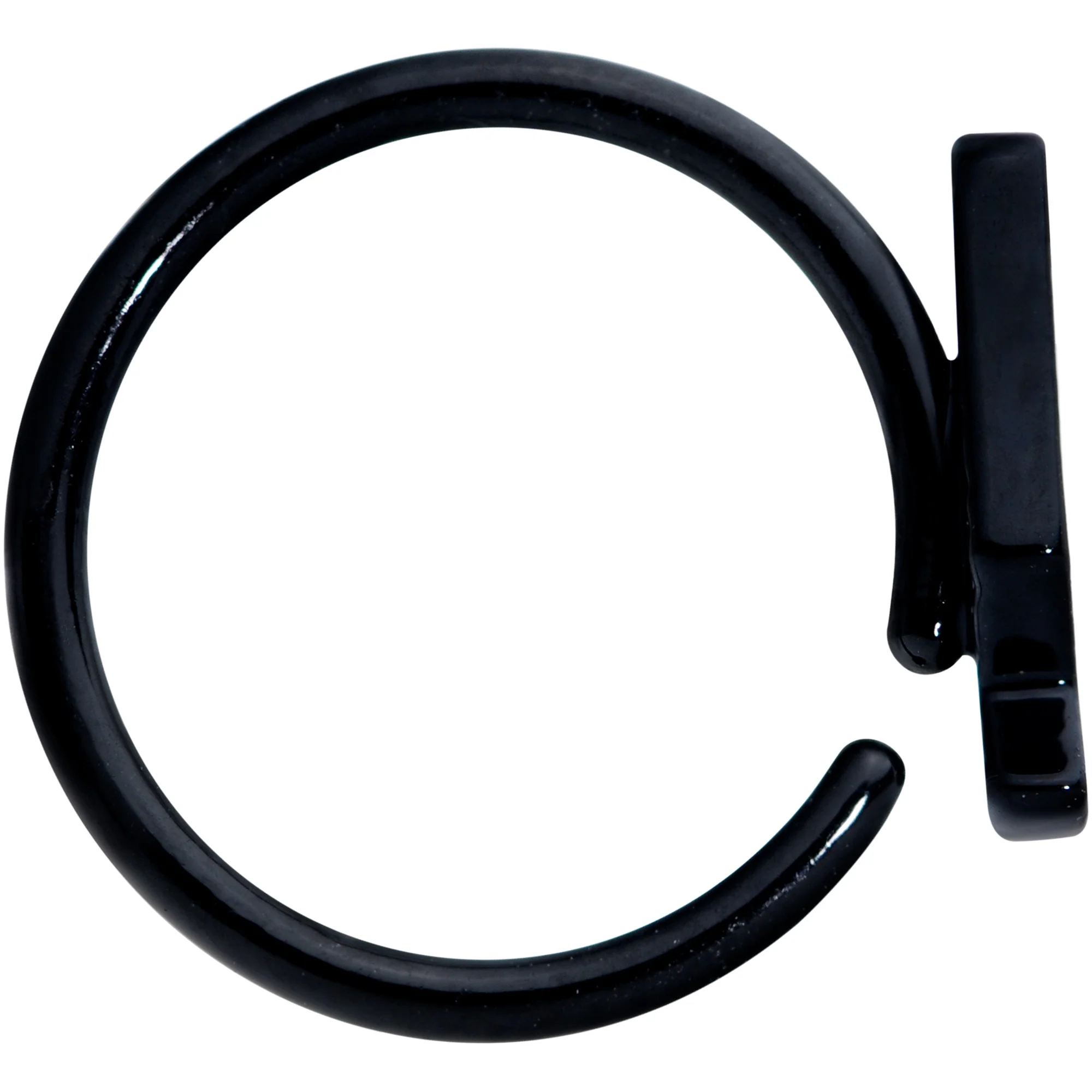 18G 3/8 Black Retro Lava Lamp Nose Hoop - Image 3