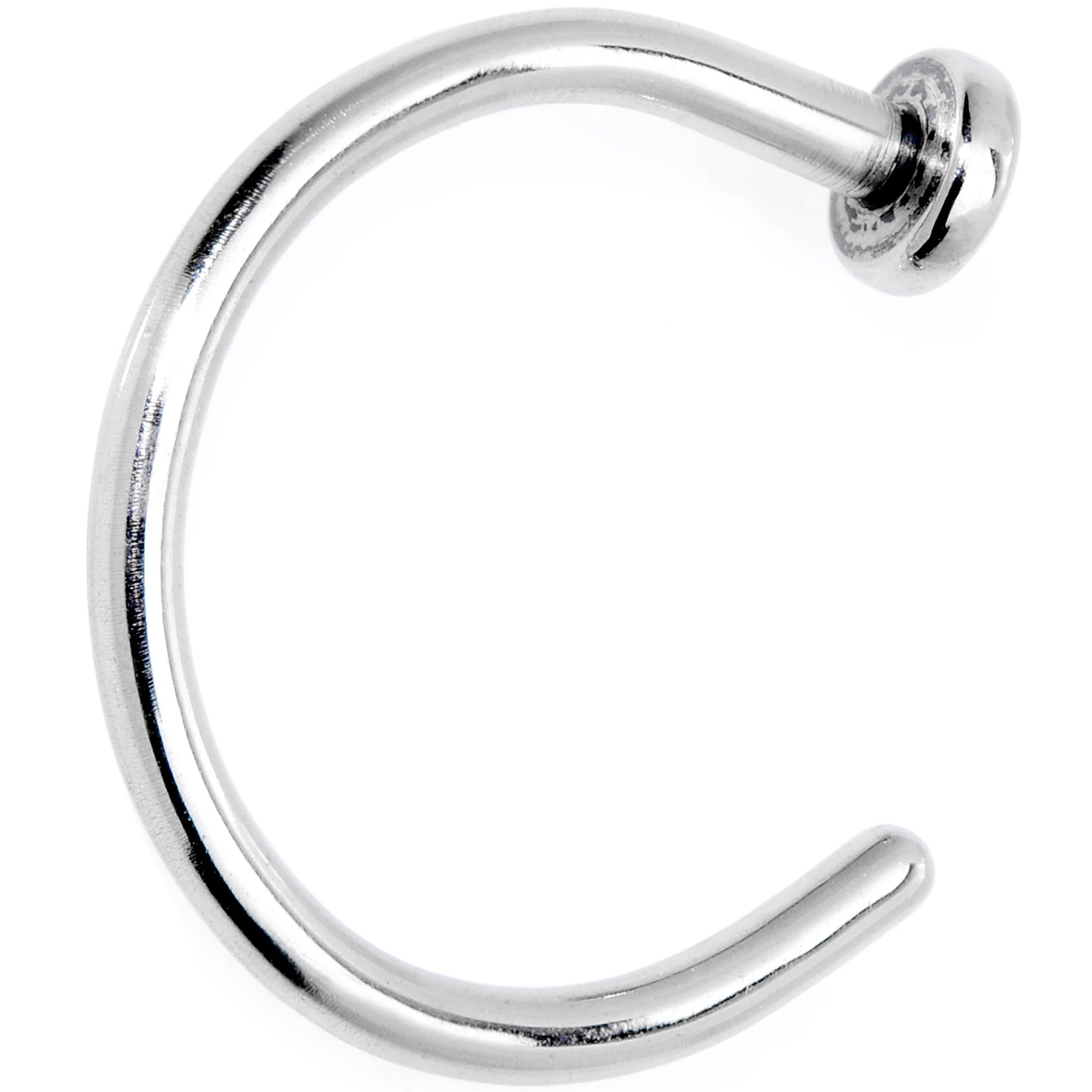 18G 5/16 Grade 23 Titanium Minimalist Nose Hoop - Image 3