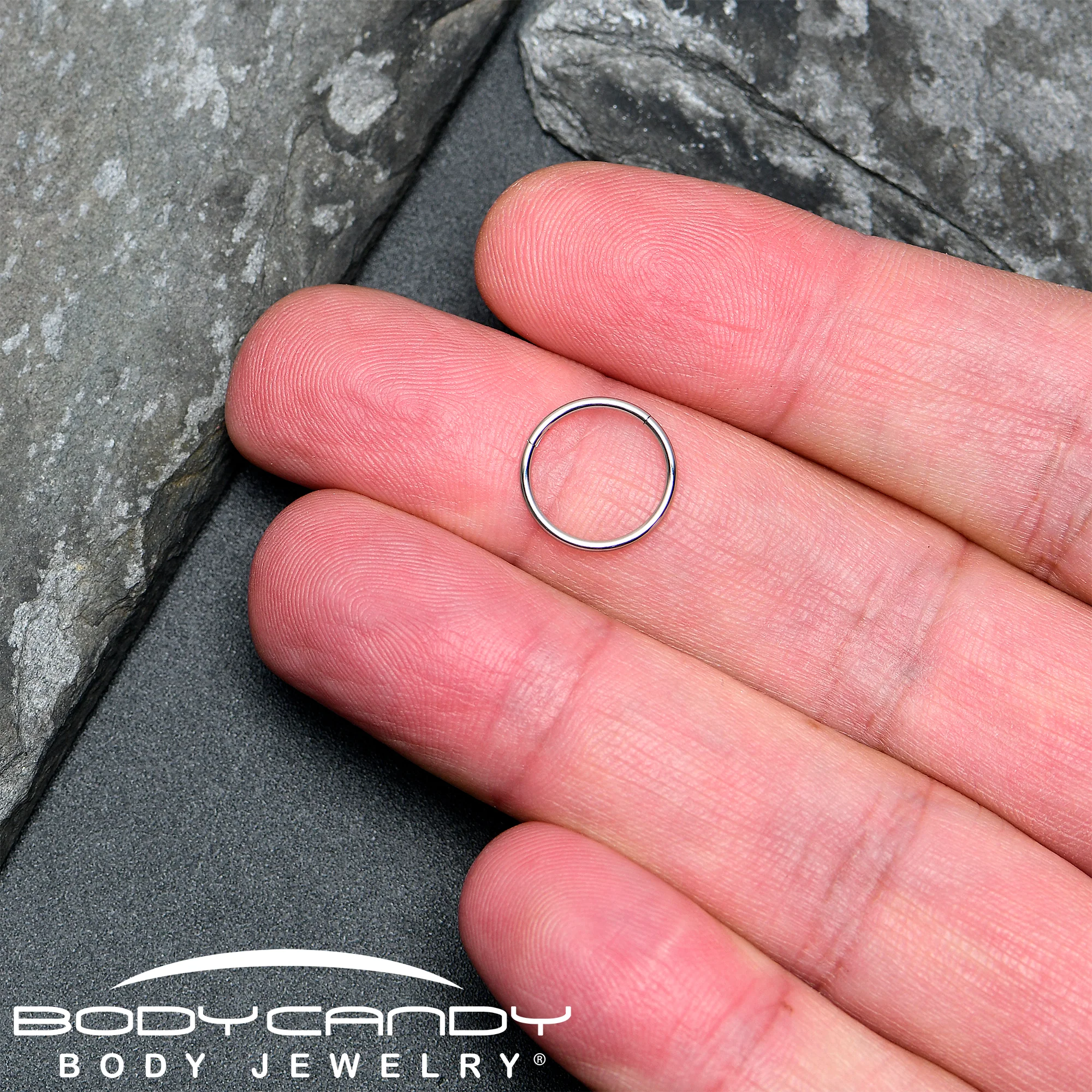 18G 7/16 316L Surgical Steel Precision Hinged Segment Hoop - Image 8