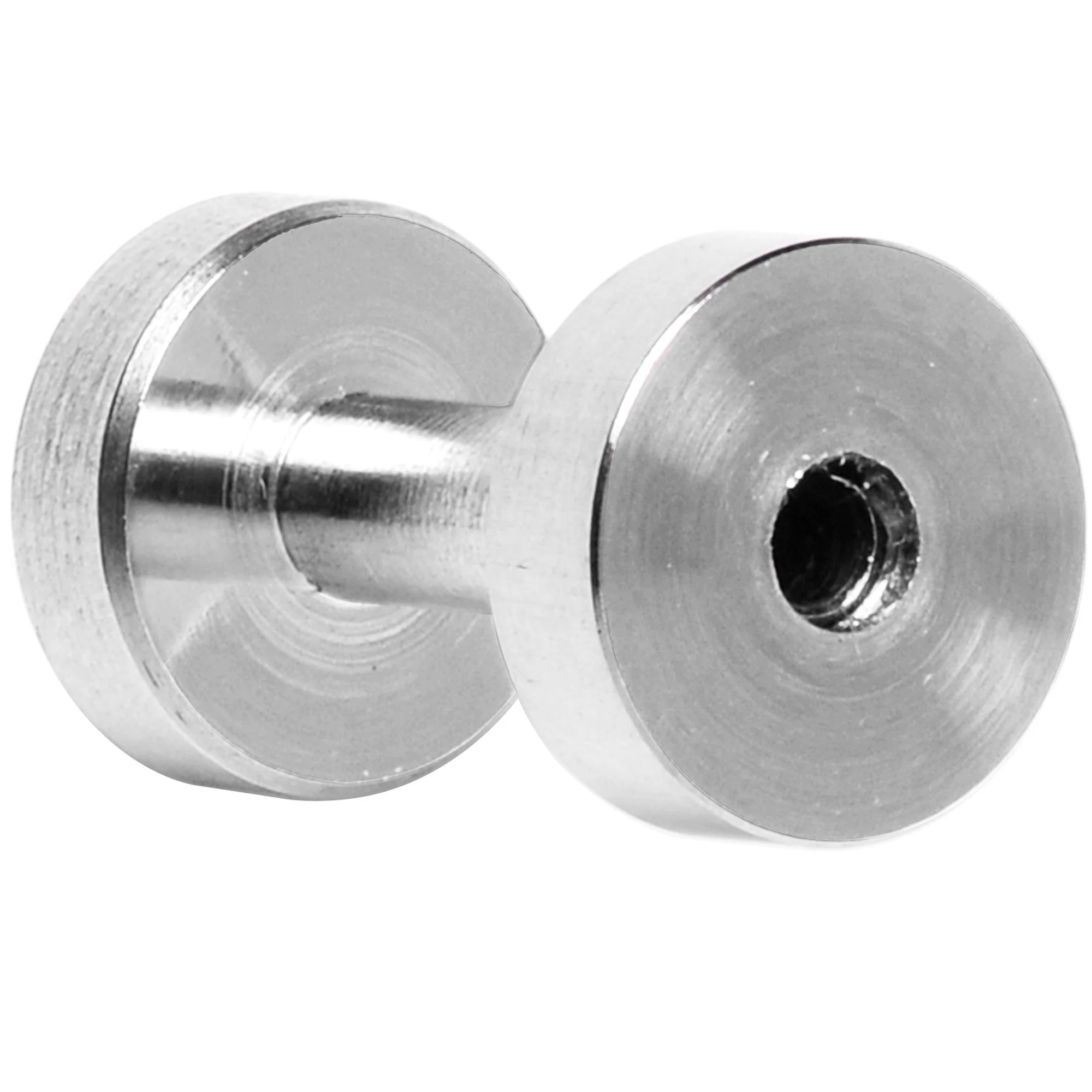 2G Steel Double Flare Screw Fit Tunnel Plug Set - Image 4