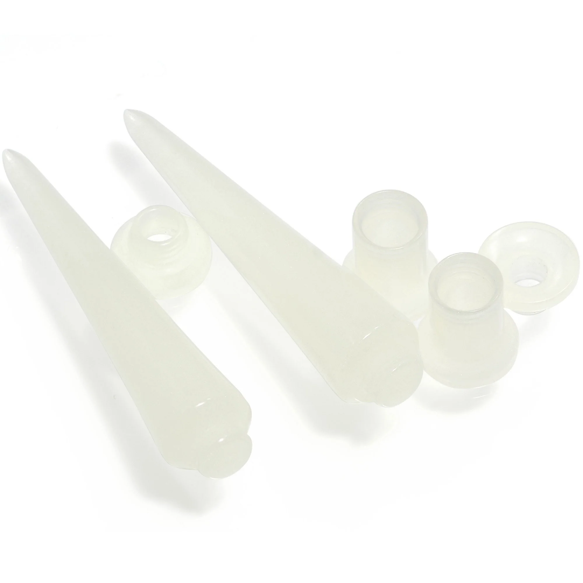 2 in 1 Glow in Dark Interchangeable Screw Fit Plug and Taper Set - Image 5