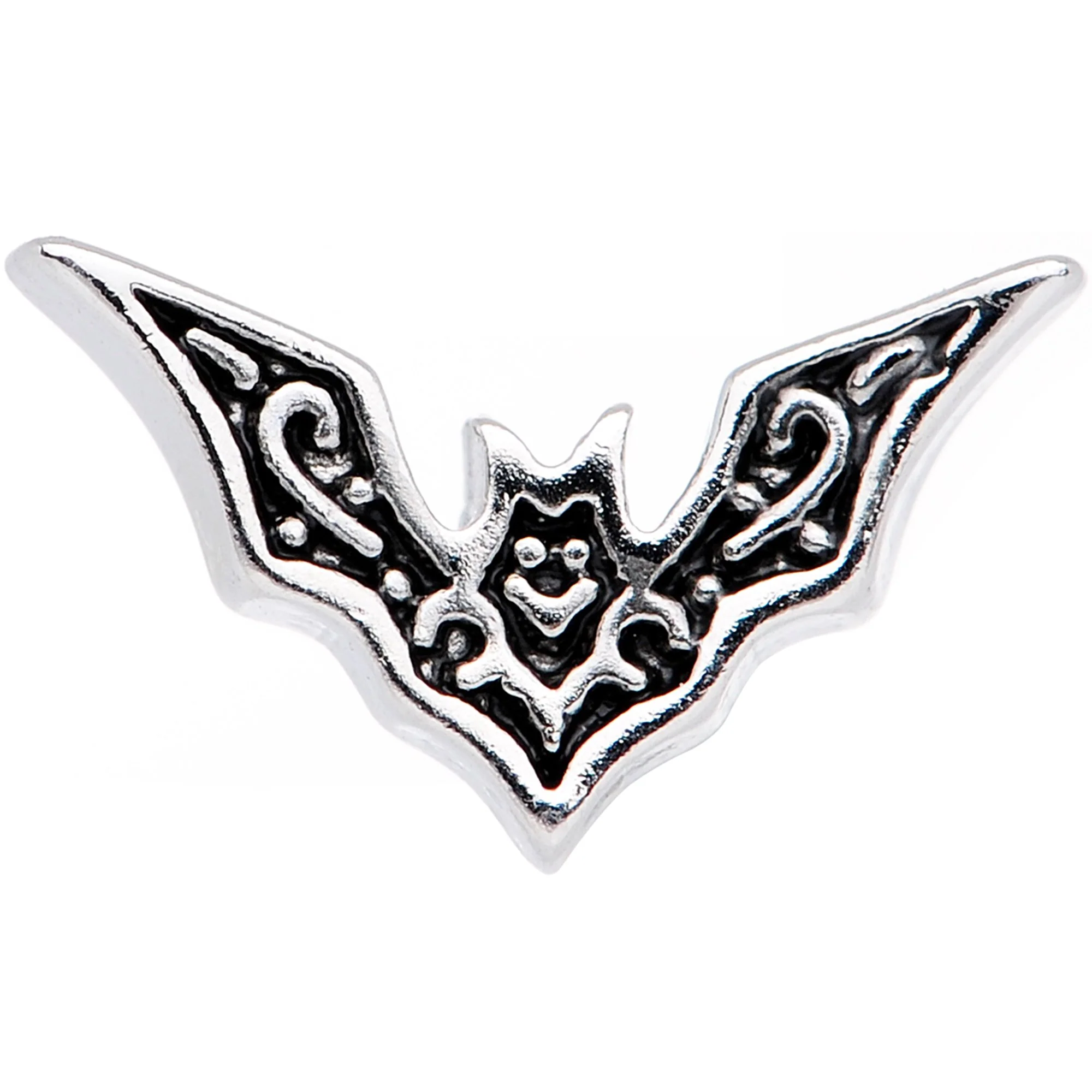 20G 1/4 Halloween Bat Nose Bone - Image 2