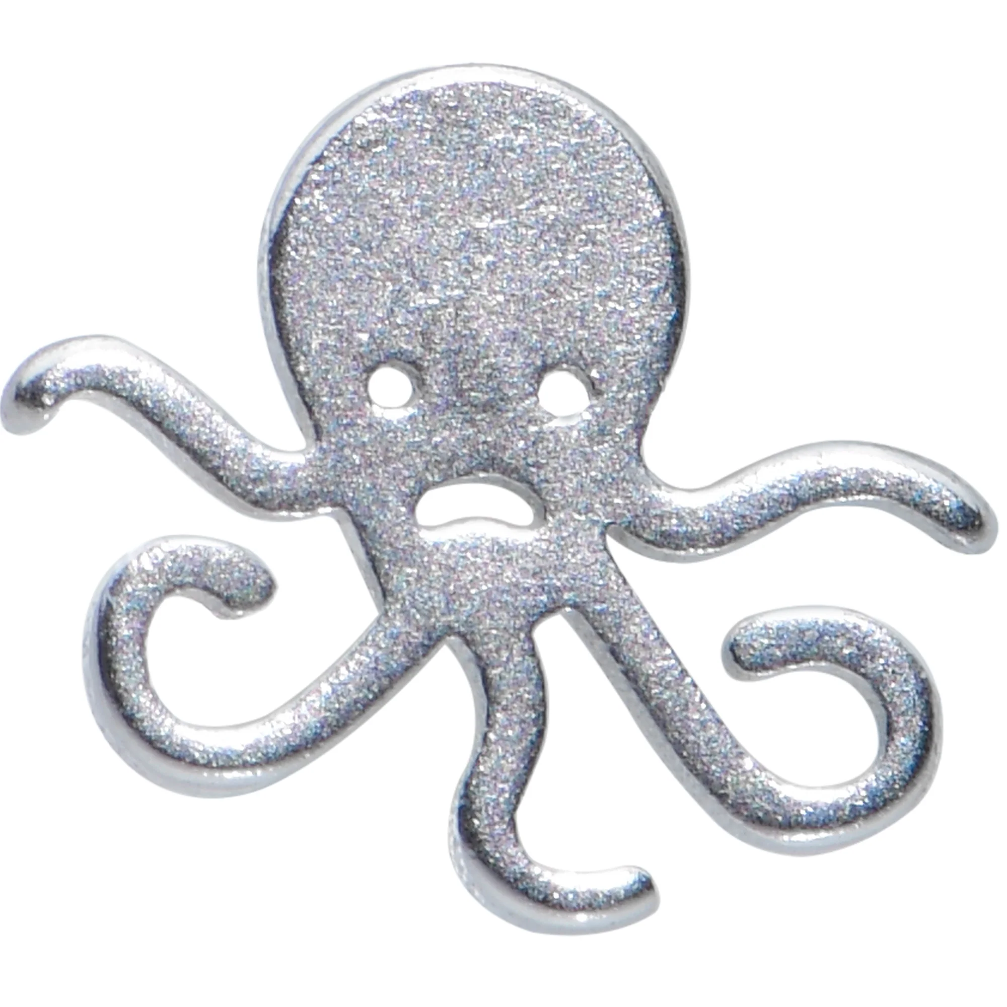 20G 1/4 Simple Cephalopod Octopus L Shape Nose Ring - Image 2