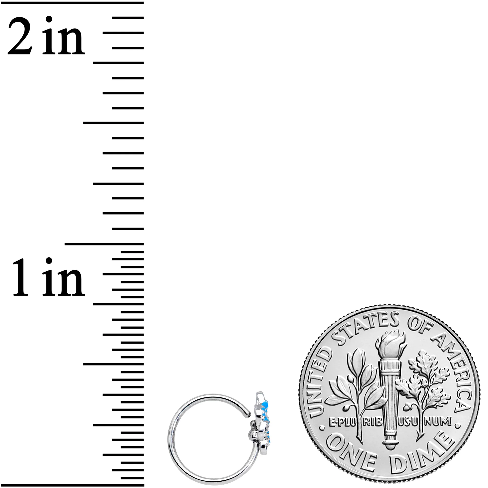 20G 5/16 Sailors Knot Nose Hoop - Image 6
