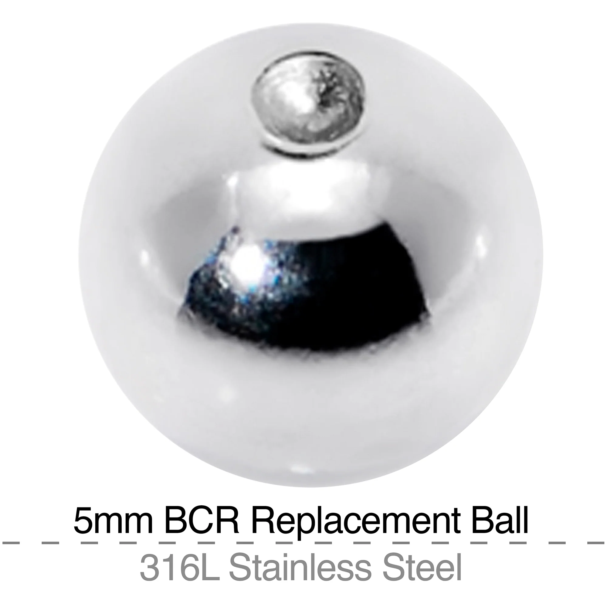 5mm Steel Captive Bead Ring Replacement Ball - Image 3
