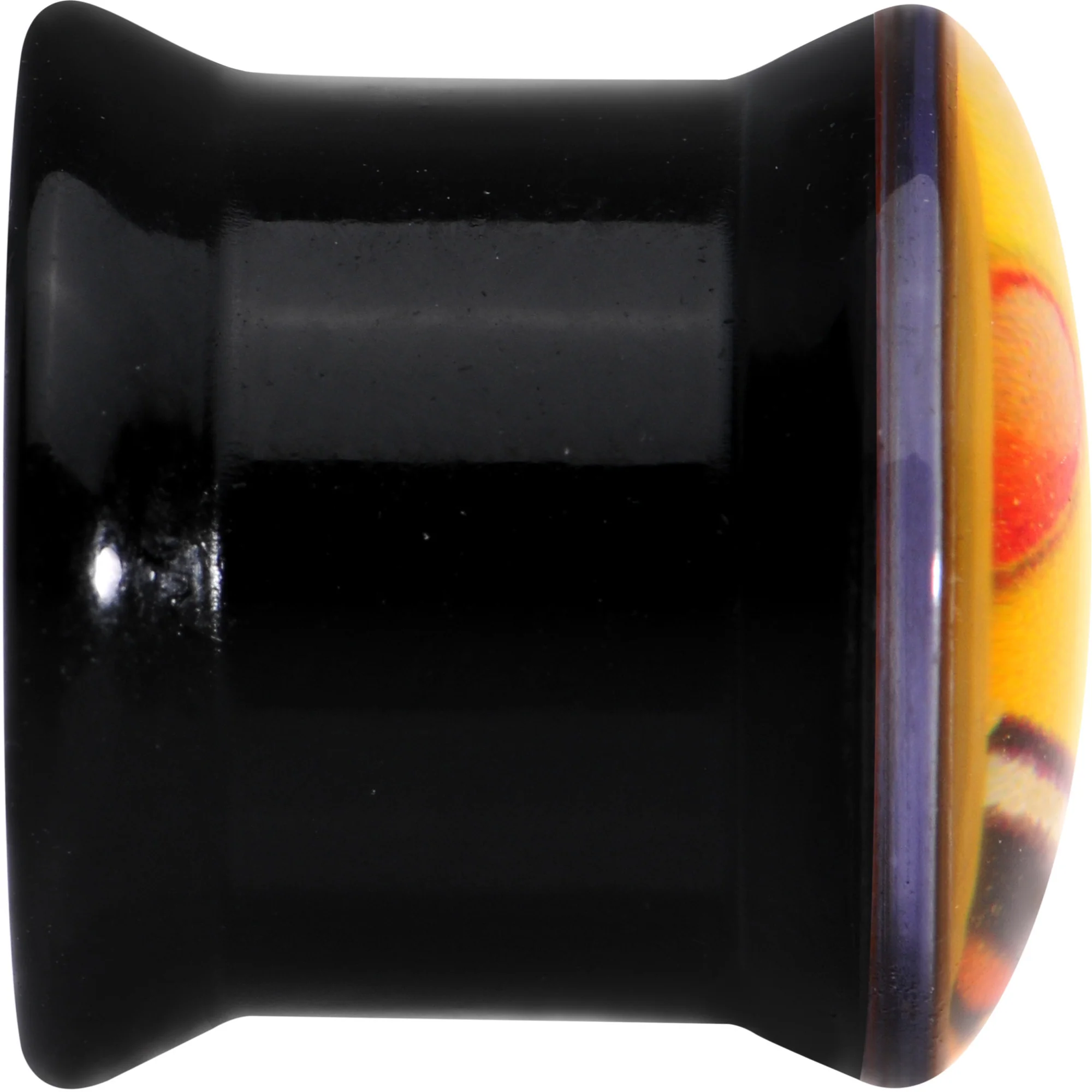 7/16 Licensed Heart Eyes emoji Acrylic Double Flare Plug Set - Image 4