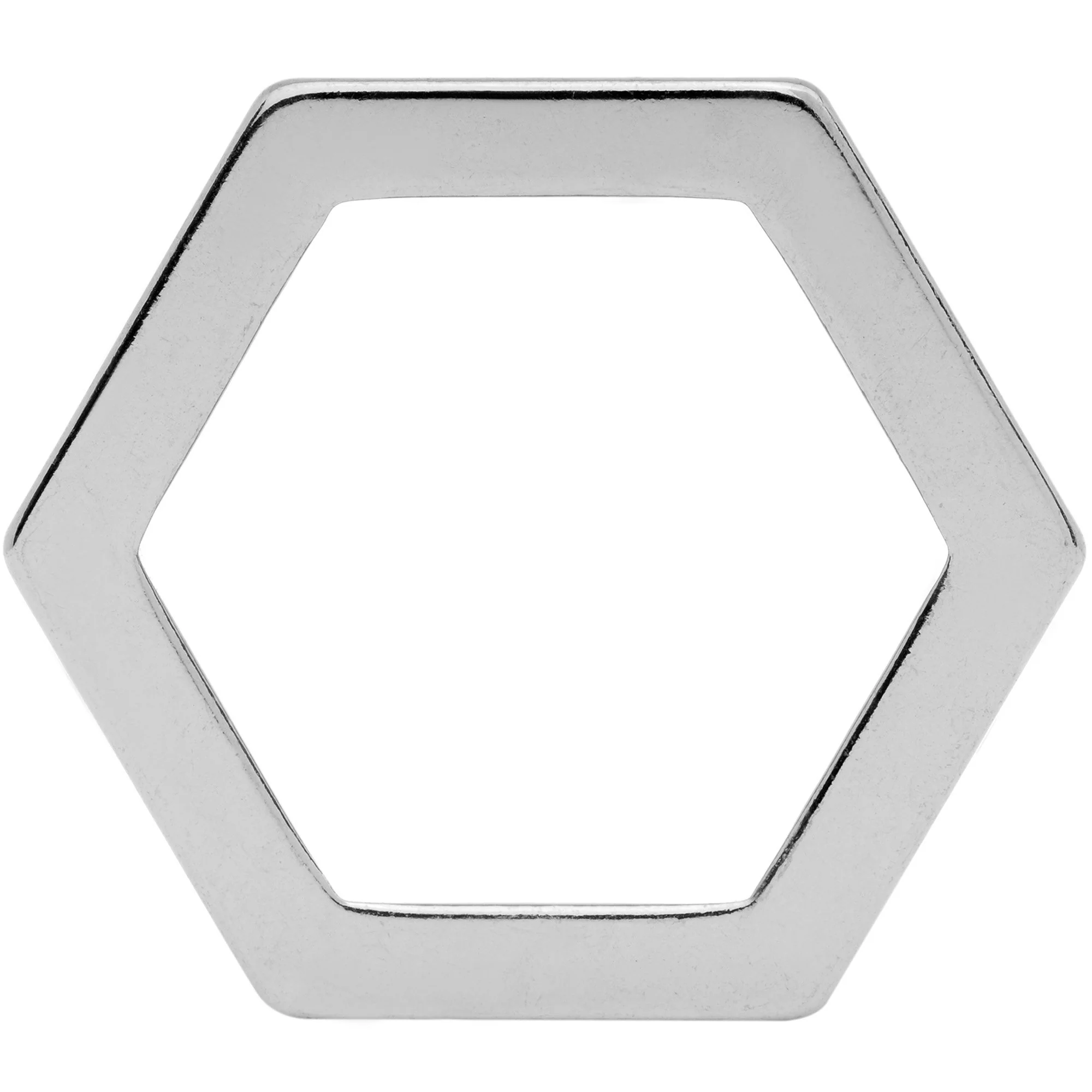 7/8 Geometric Hexagon Screw Fit Tunnel Plug Set - Image 3