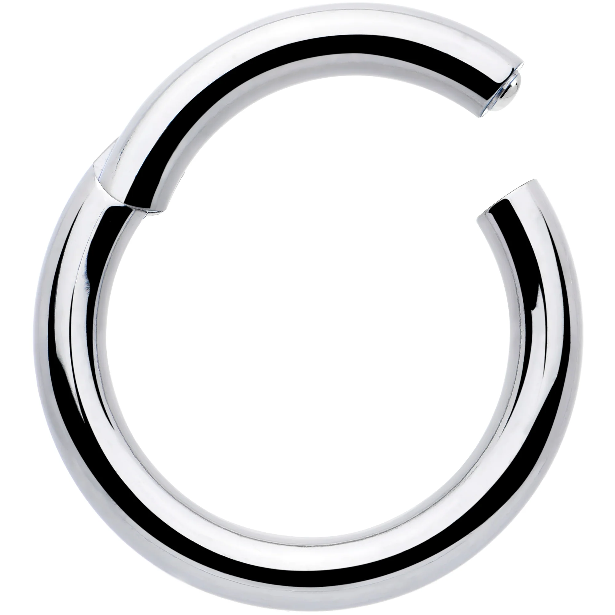 8G 5/8 316L Surgical Steel Precision Hinged Segment Hoop - Image 2
