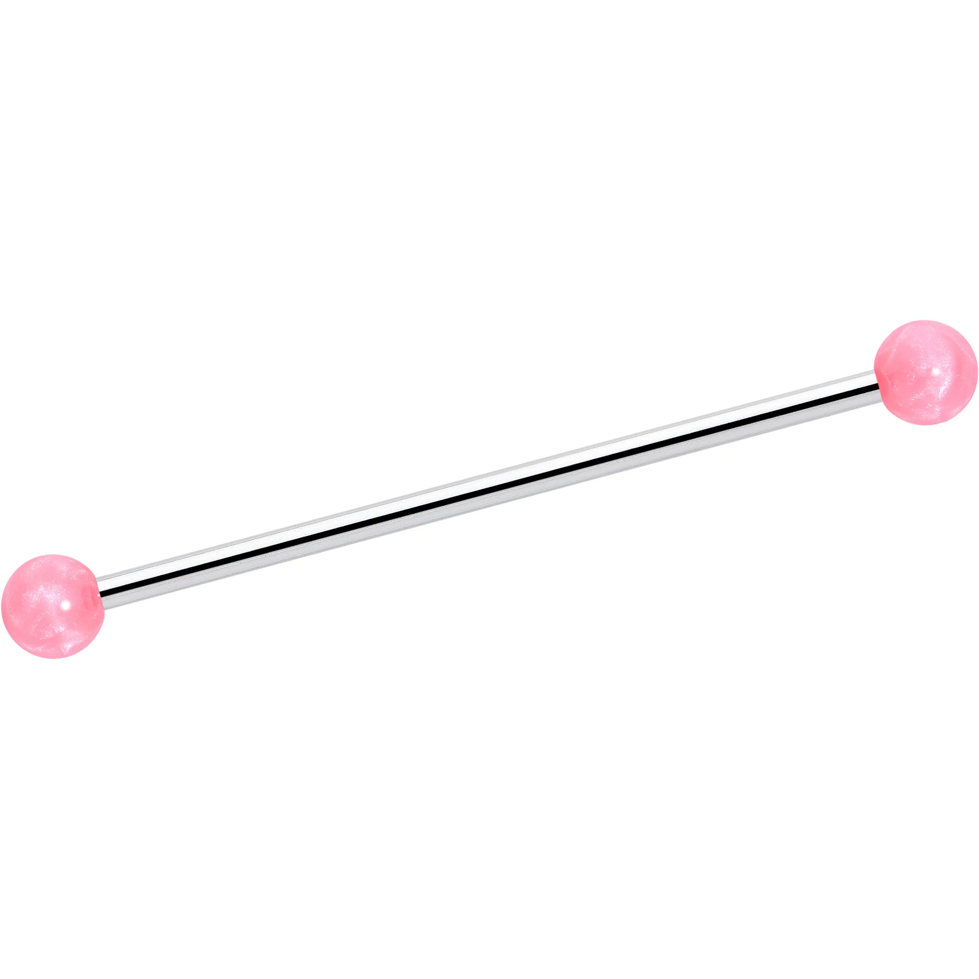 14G Color Acrylic Ball Industrial Barbell 38mm - Image 5
