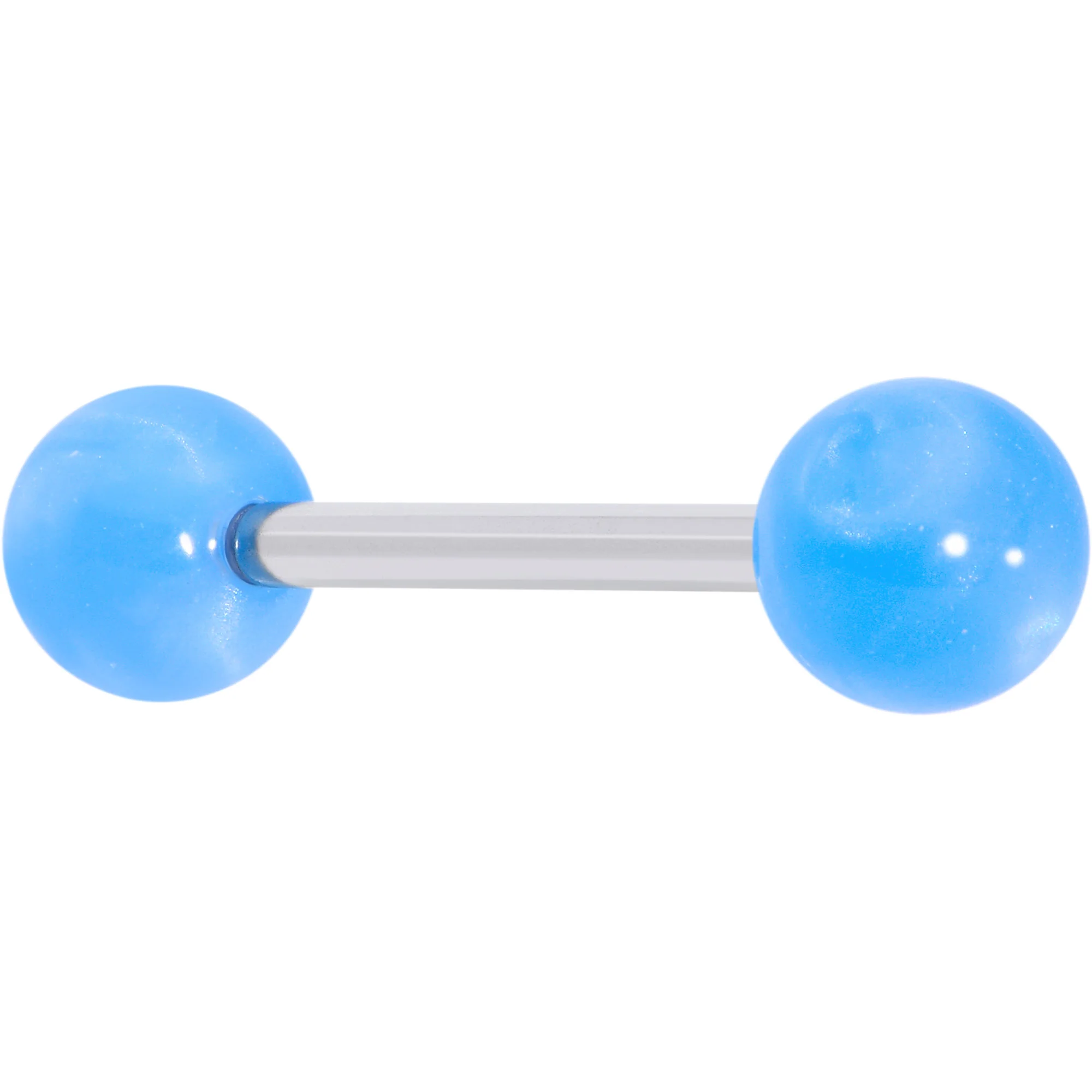 Color Acrylic Ball Tongue Ring Surgical Steel Barbell - Image 7
