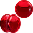 Acrylic Fake Blood Filled Halloween Saddle Plug Set 0G to 1 Inch - Image 9