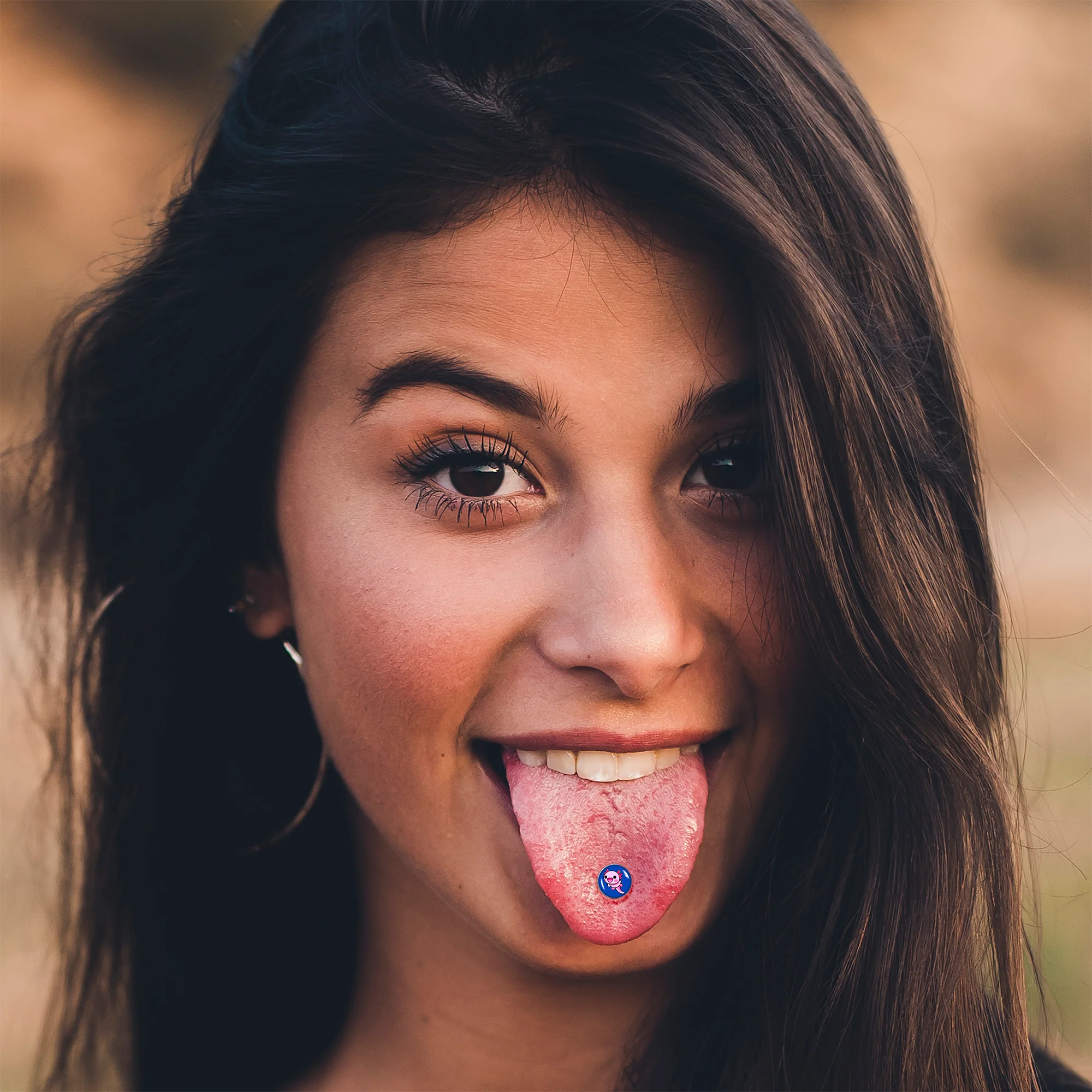Adorable Axolotl Barbell Tongue Ring by Onyx O - Image 2