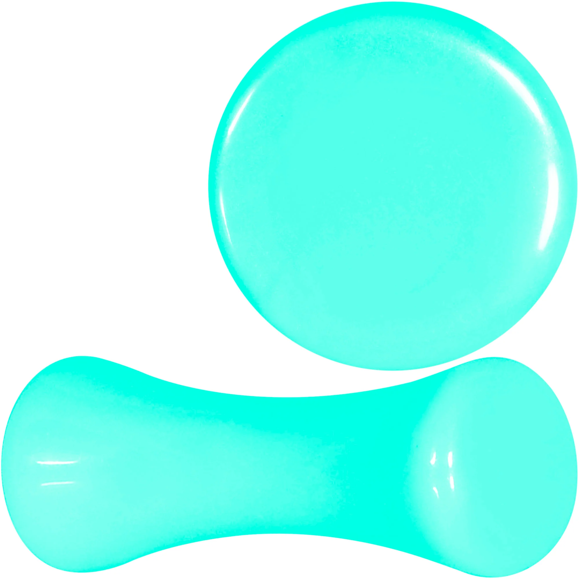 Aqua Acrylic Saddle Plug Set 8G to 00G - Image 7