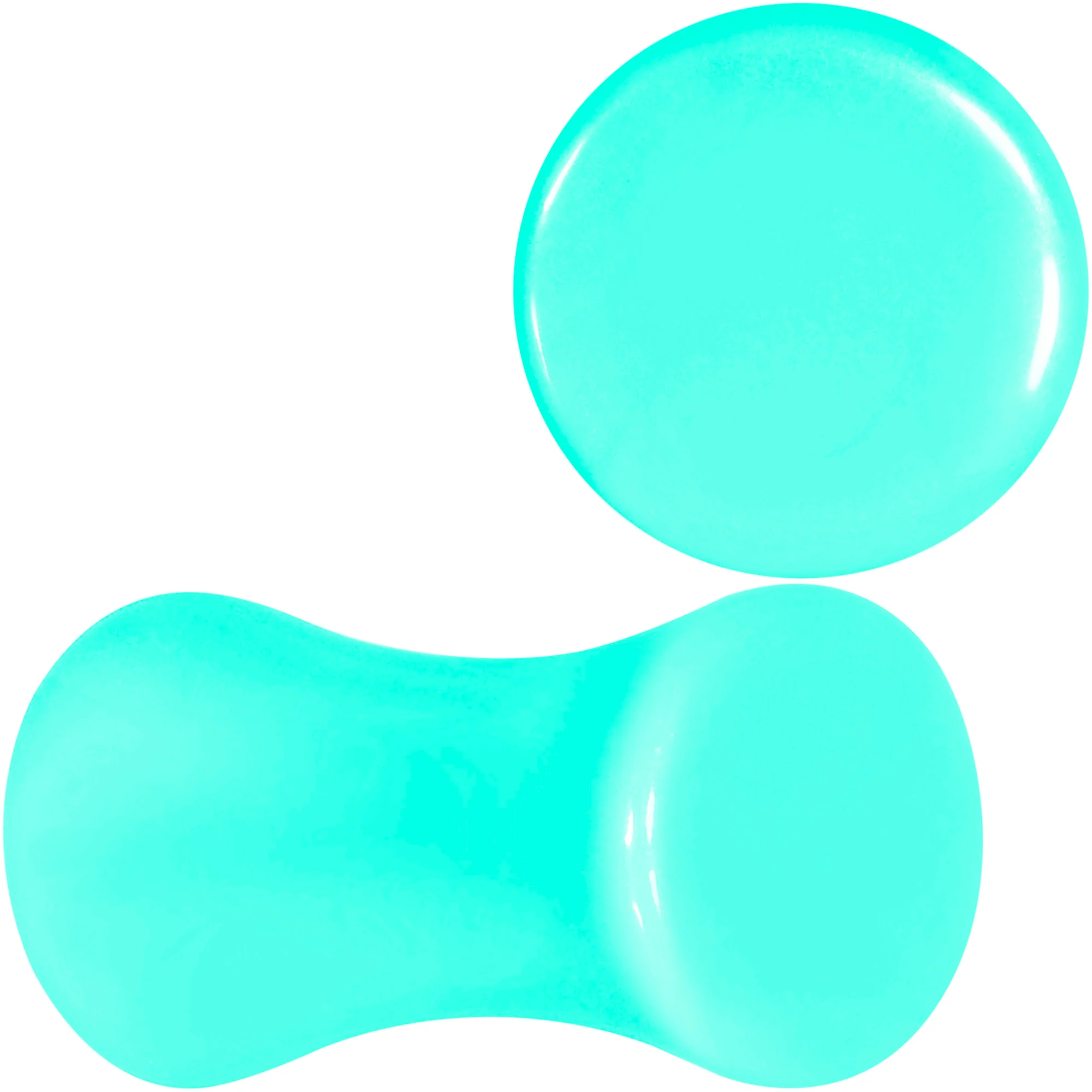 Aqua Acrylic Saddle Plug Set 8G to 00G - Image 9