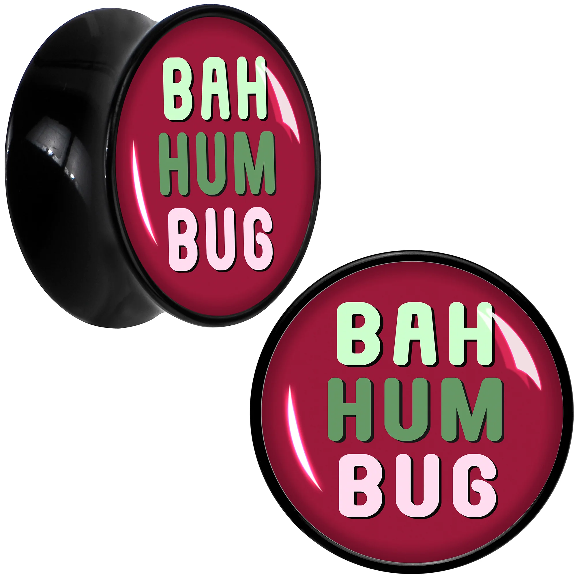 Bah Humbug Holiday Grouch Acrylic Saddle Plug Set by Onyx O - Image 10