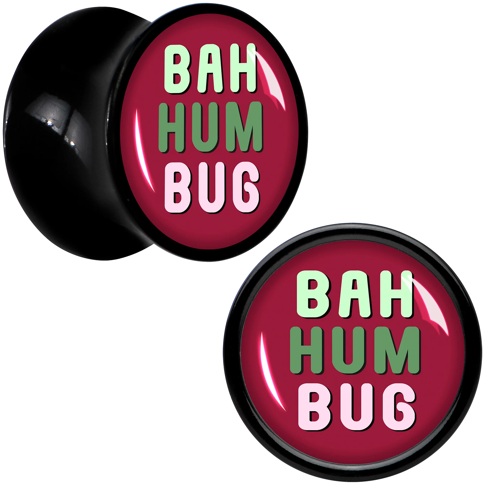 Bah Humbug Holiday Grouch Acrylic Saddle Plug Set by Onyx O - Image 4