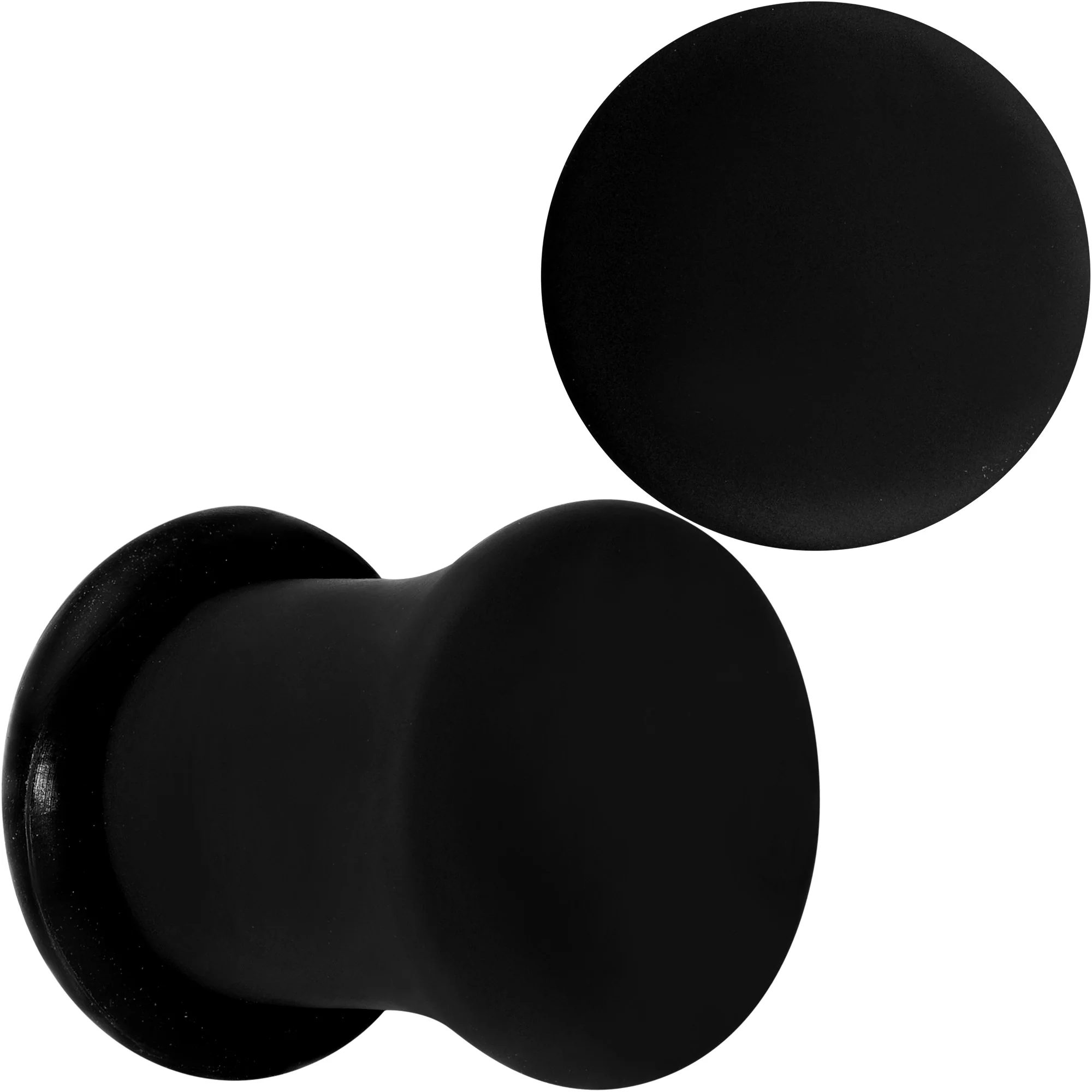 Beauteous Black Matte Acrylic Single Flare Plug Set - Image 10
