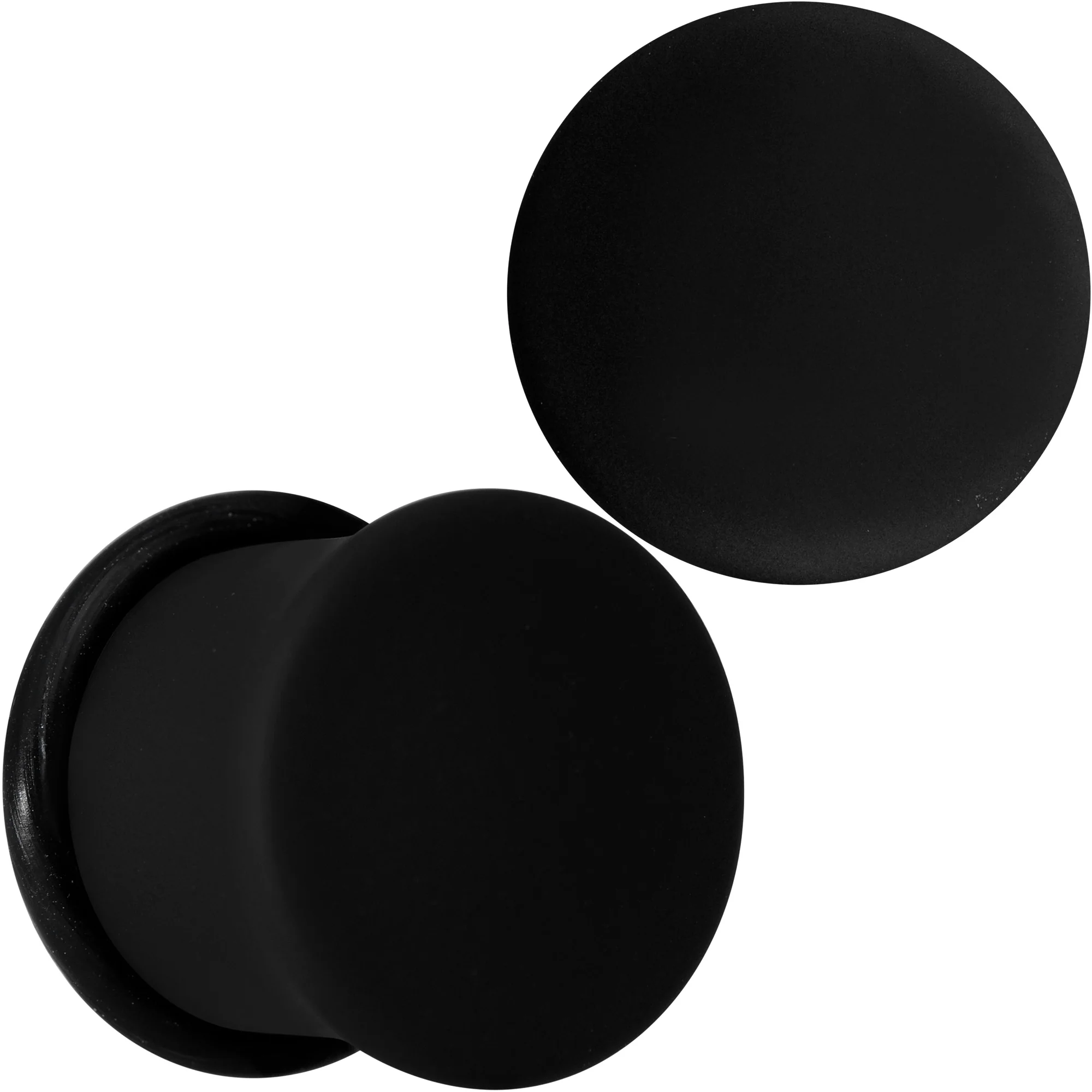 Beauteous Black Matte Acrylic Single Flare Plug Set - Image 13