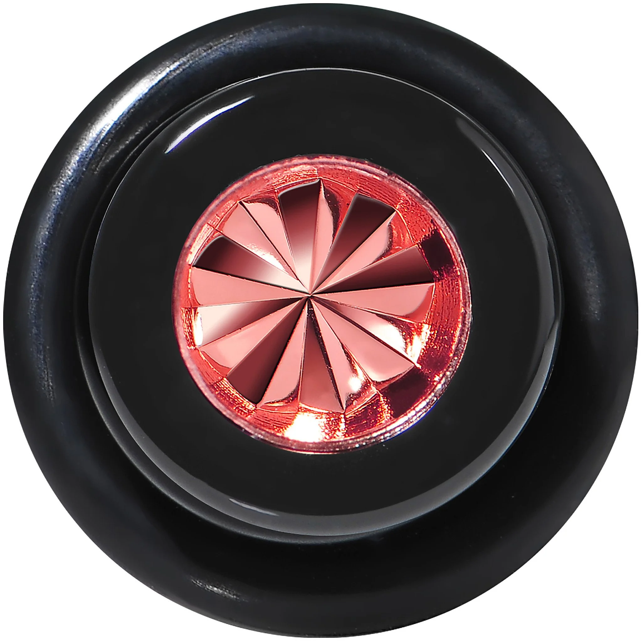Black Acrylic Red Flashy Tire Rim Taper 2G to 20mm - Image 2