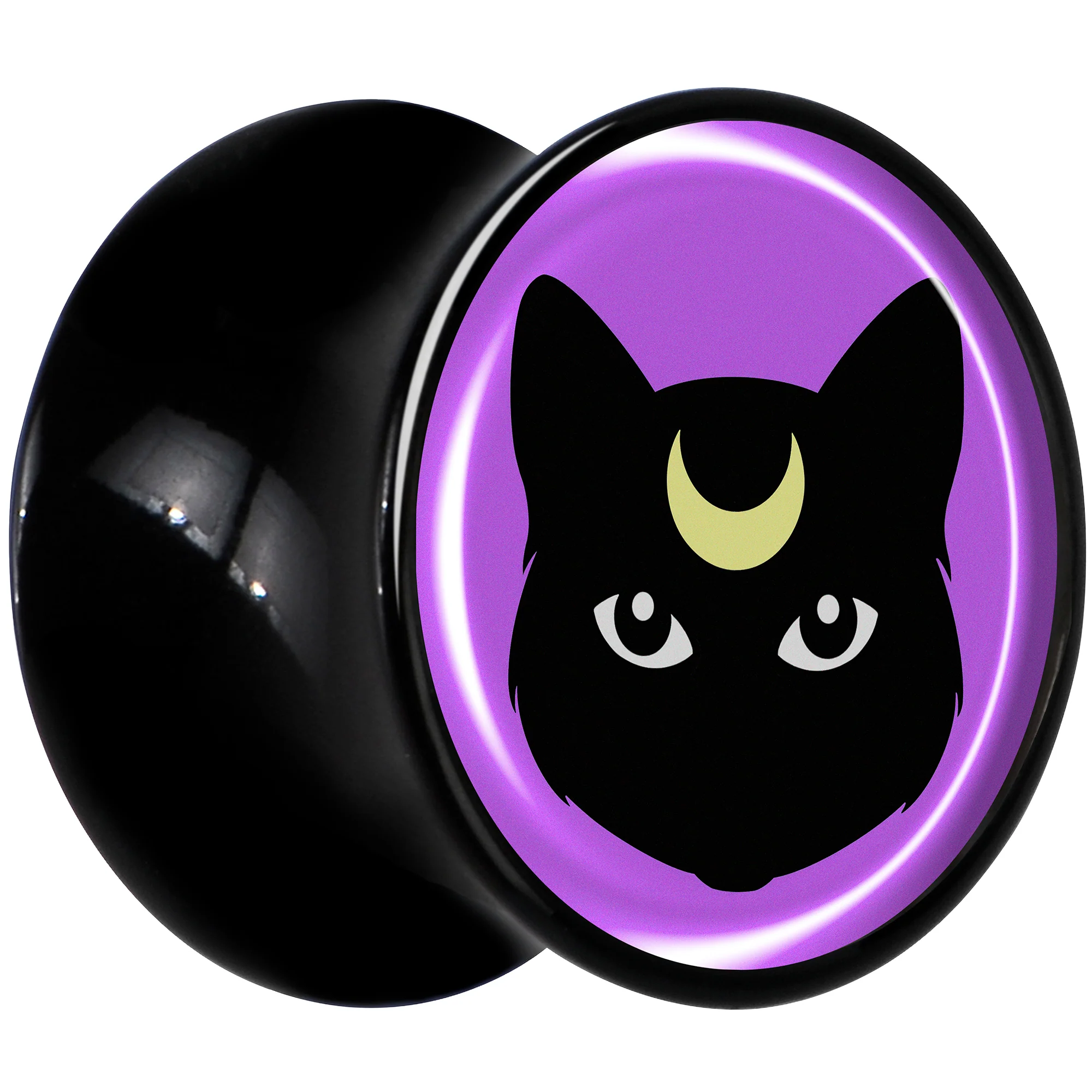 Black Mystic Kitty Cat Black Acrylic Saddle Plug Set by Onyx O - Image 3