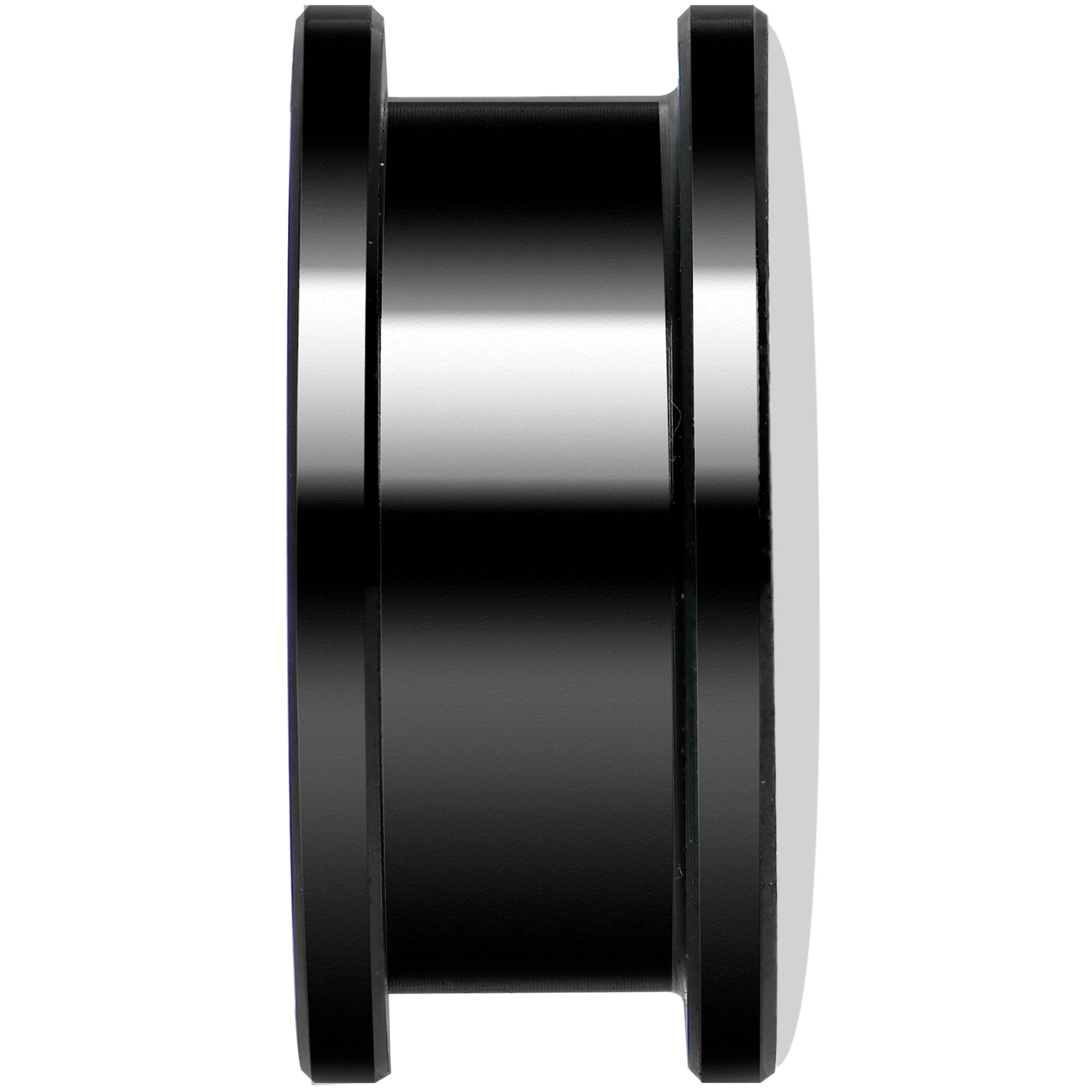 Black White Leopard Eyes Black Anodized Screw Fit Plug Set 20mm - Image 3
