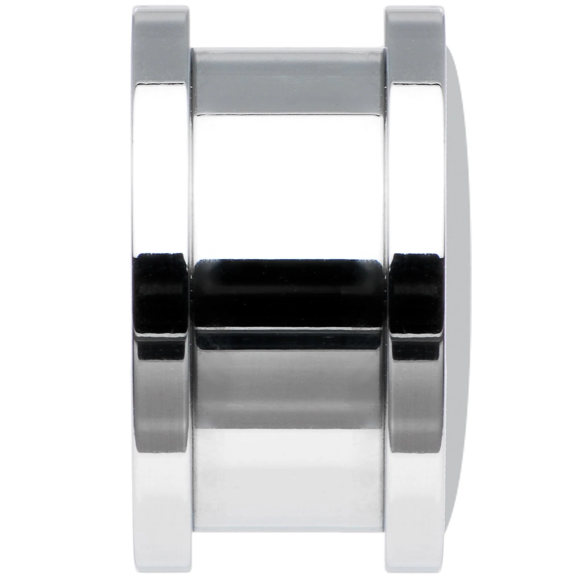Black White Tiger Eyes Steel Screw Fit Plug Set 5/8 - Image 3