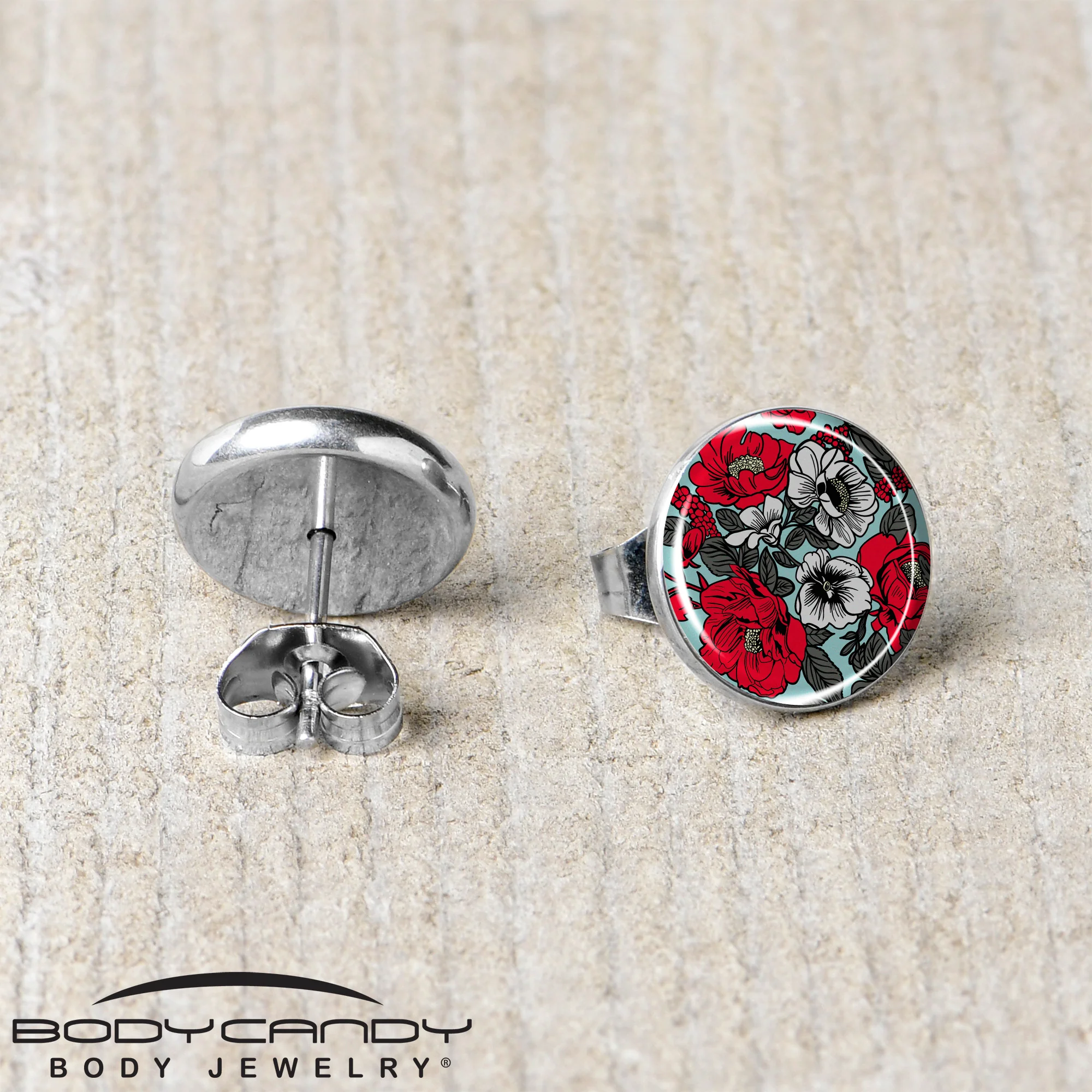 Blossom Creation Vibrant Bloom of Flowers Stud Earrings by Onyx O - Image 5