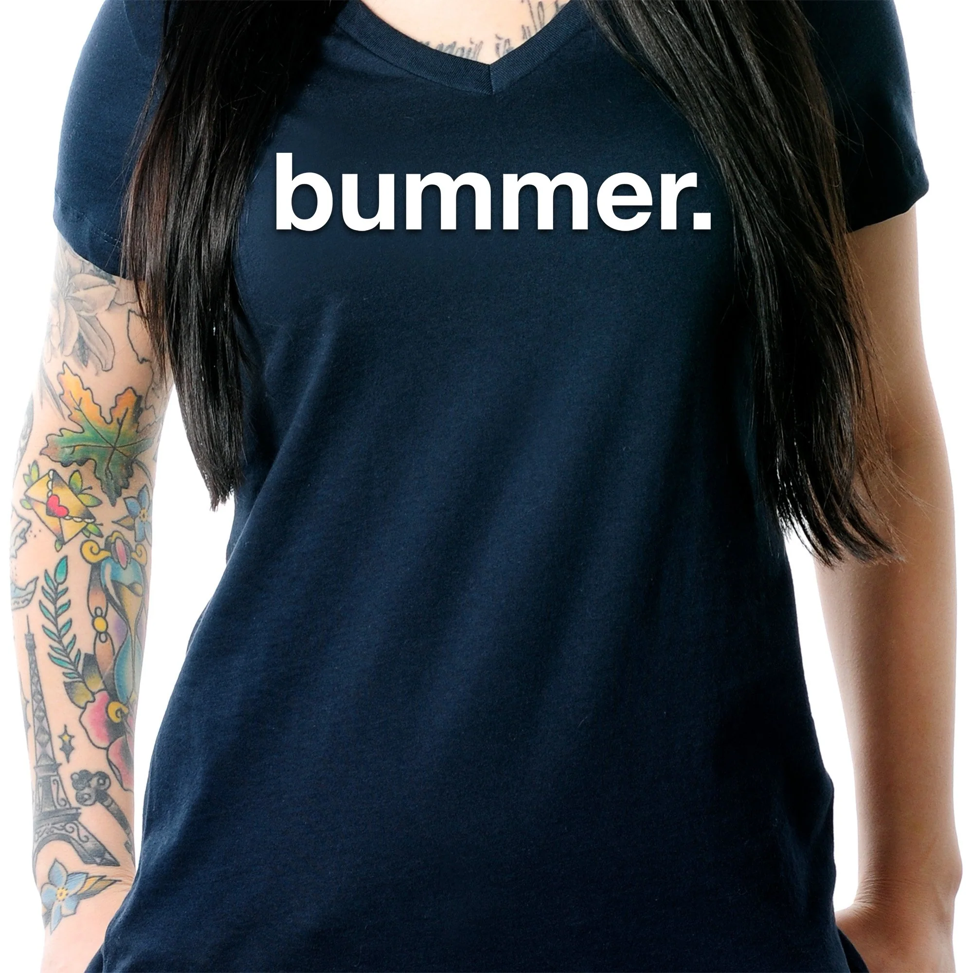 Bummer Tapered V-Neck Tee Shirt - Image 3