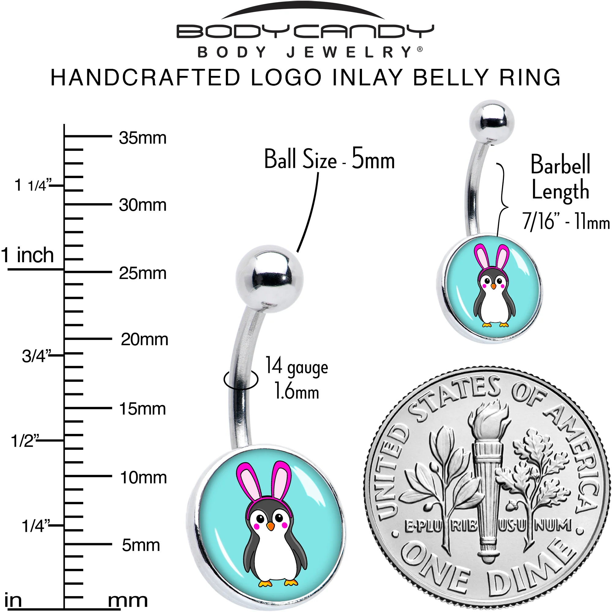 Bunny Penguin Belly Ring by Onyx O - Image 6